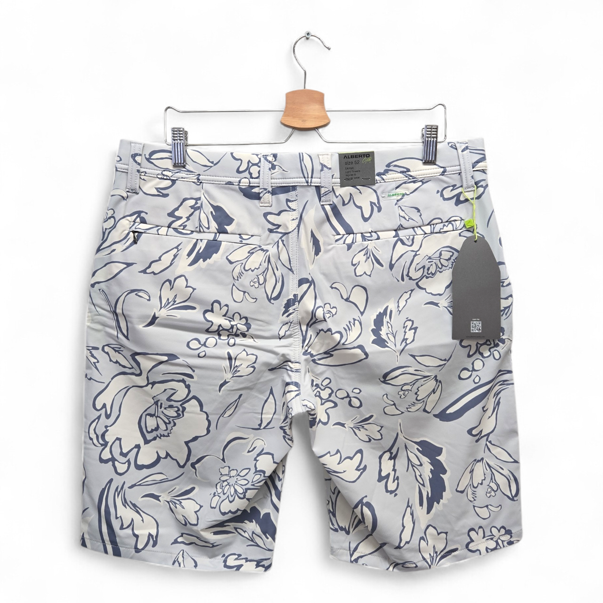 Alberto Men's Earine Floral Regular Fit Golf Shorts Size 36 Multicolor NWT