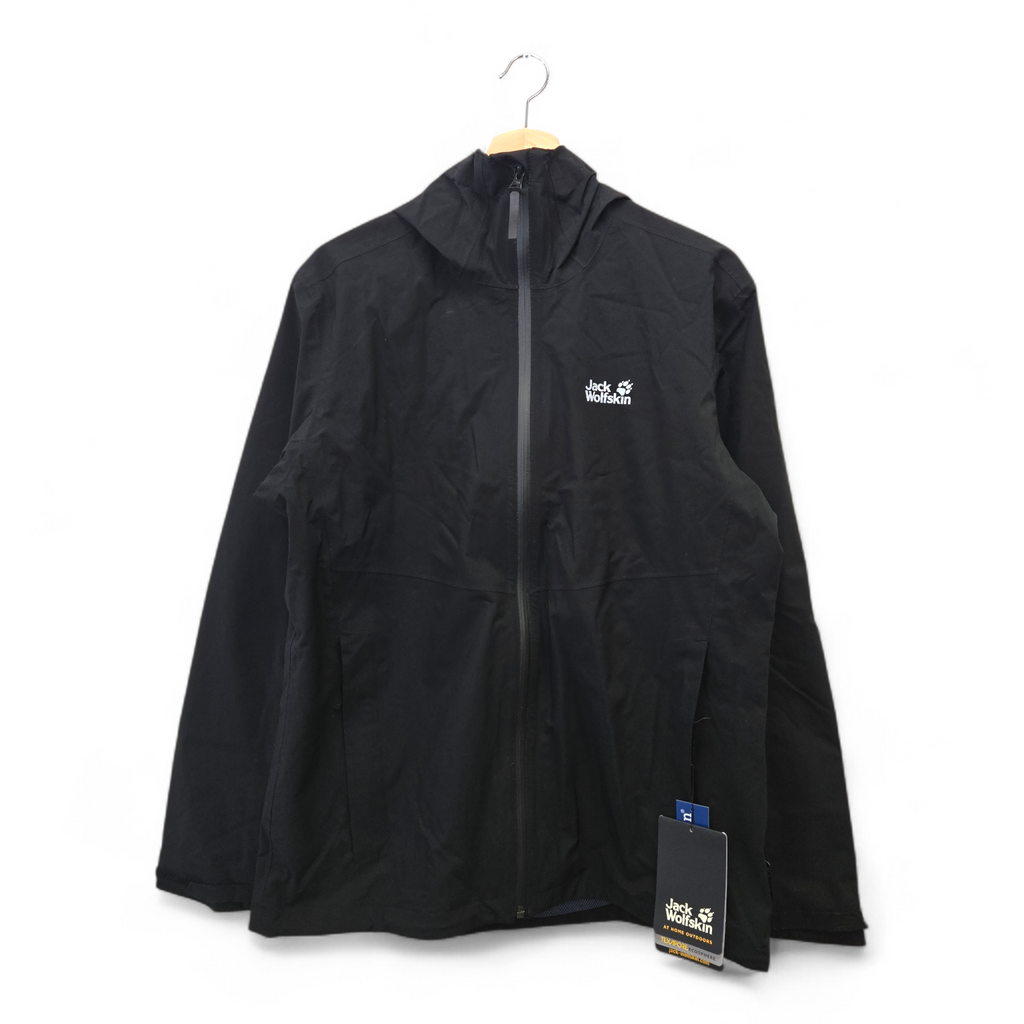 Jack Wolfskin Men’s JWP Shell Waterproof Jacket Medium Black NWT