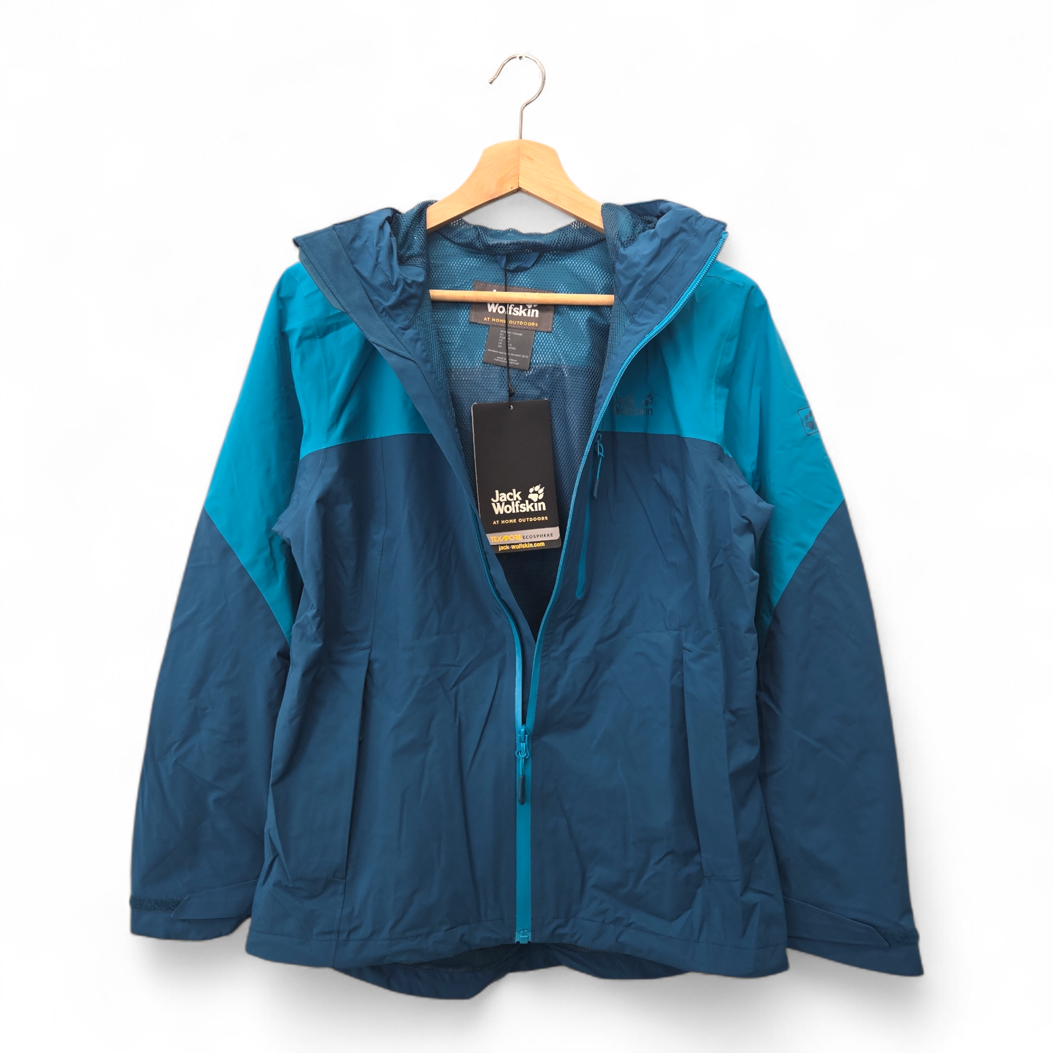Jack Wolfskin Women’s Go Hike Outerwear Jacket Small Blue Performance NWT