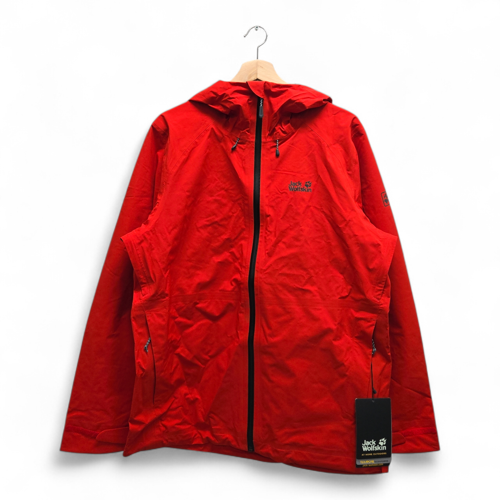 Jack Wolfskin Men’s Highest Peak Waterproof Jacket Medium Red NWT