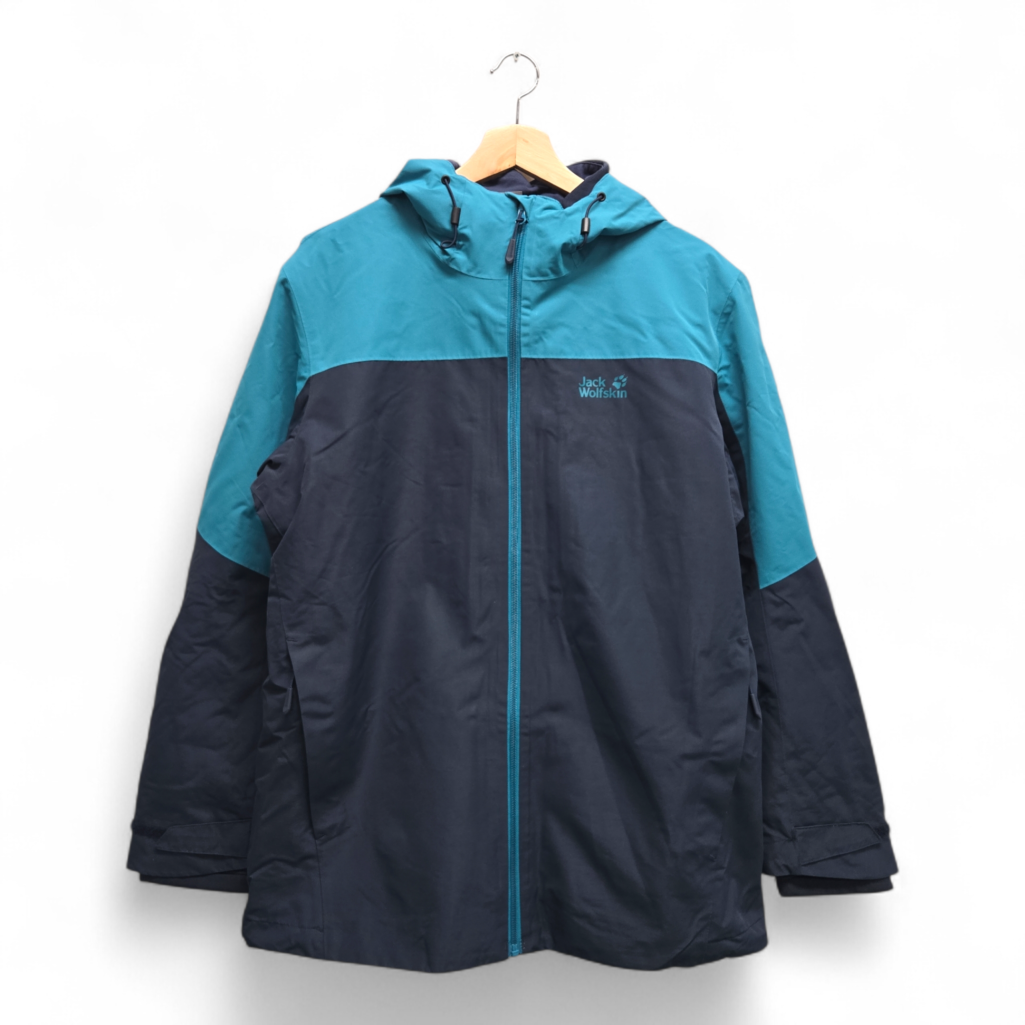 Jack Wolfskin Men's Glaabach 3-in-1 Jacket Medium Blue NWT