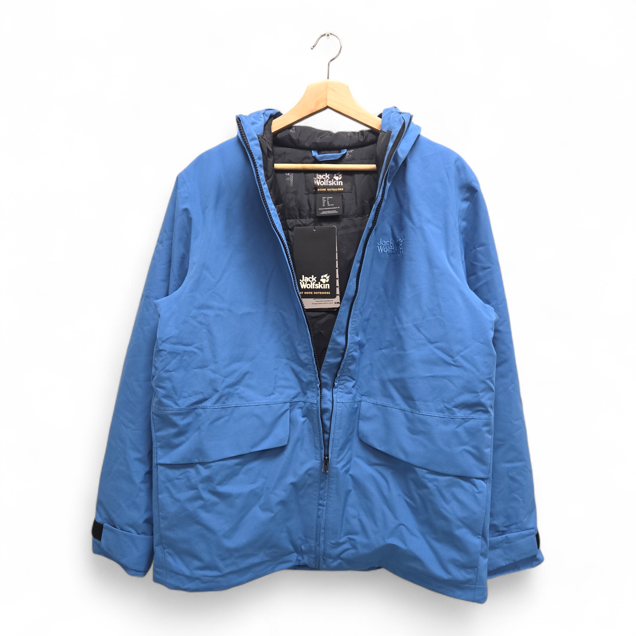 Jack Wolfskin Men’s Power Outerwear Jacket Medium Blue Performance NWT