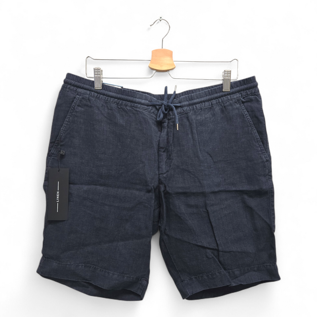 Alberto Men's House-K Tapered Fit Solid Golf Shorts Size 36 Navy NWT