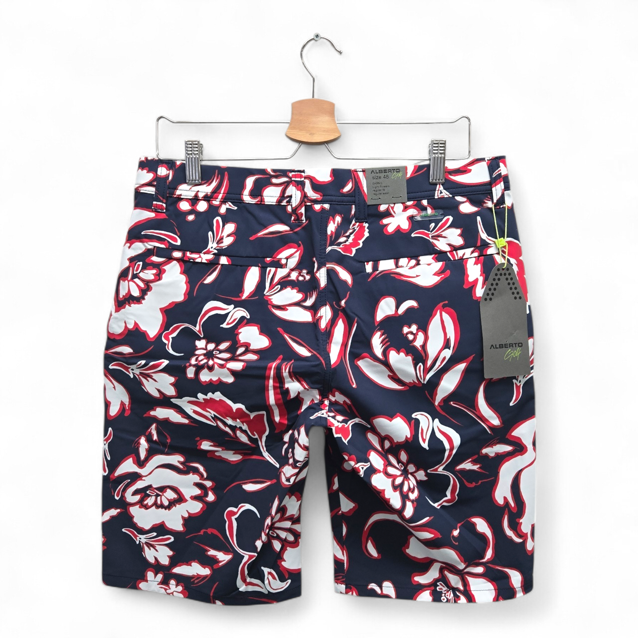 Alberto Men's Earine Floral Regular Fit Golf Shorts Size 33 Multicolor NWT