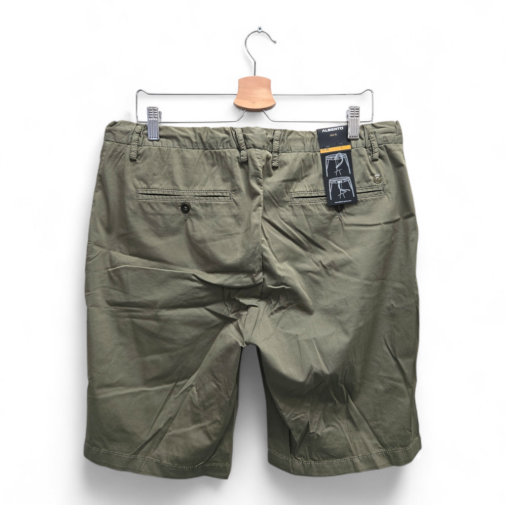 Alberto Men's Jump-K Slim Fit Solid Golf Shorts Size 36 Green NWT