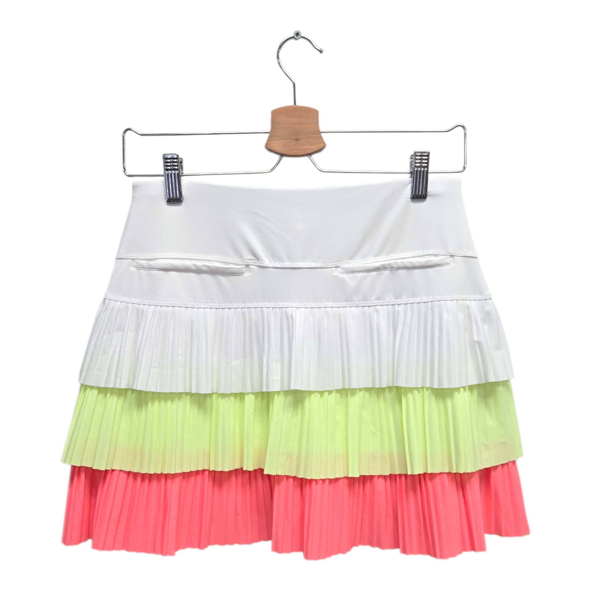 Lucky In Love Women’s Triple Threat Pleated Golf Skort Small Multicolor NWT