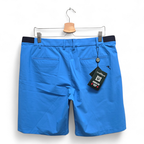 Chervo Men's Golfista 5003 Solid Golf Shorts Size 38 Blue NWT