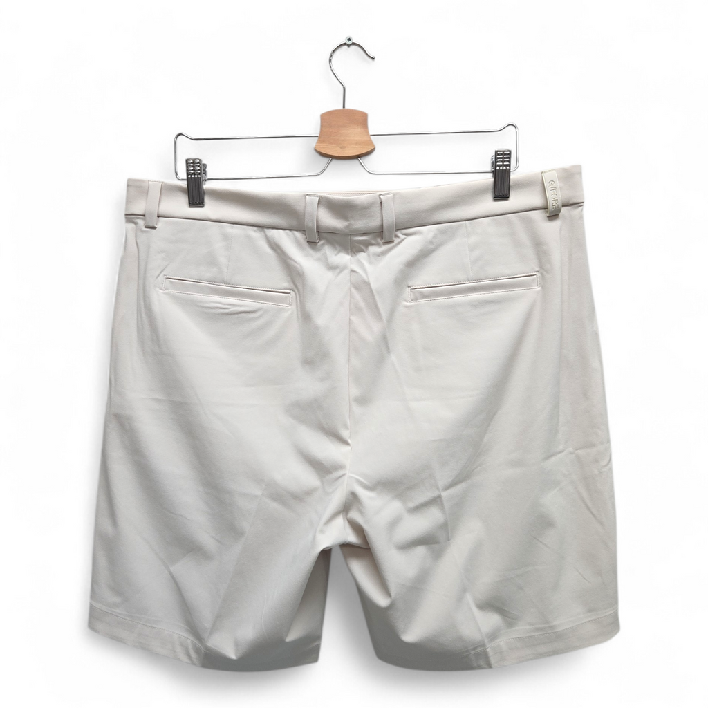 G/Fore Men's Maverick 4-Way Stretch Solid Golf Shorts Size 36 Beige NWT