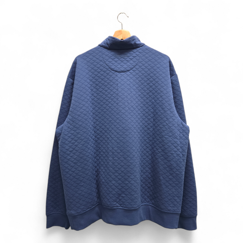 Ralph Lauren RLX Men’s Golf Concept 2 Golf Pullover 2XL Blue Performance NWT