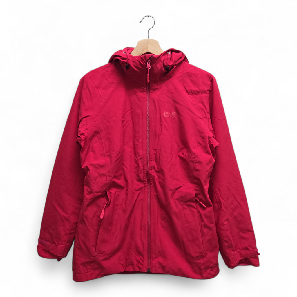 Jack Wolfskin Women’s Glaabach 3-in-1 Jacket Small Red NWT