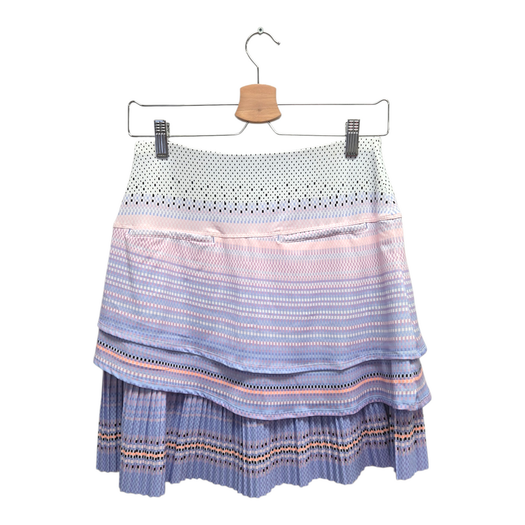 Lucky In Love Women’s Lavender Love Pleated Golf Skort Small Multicolor NWT