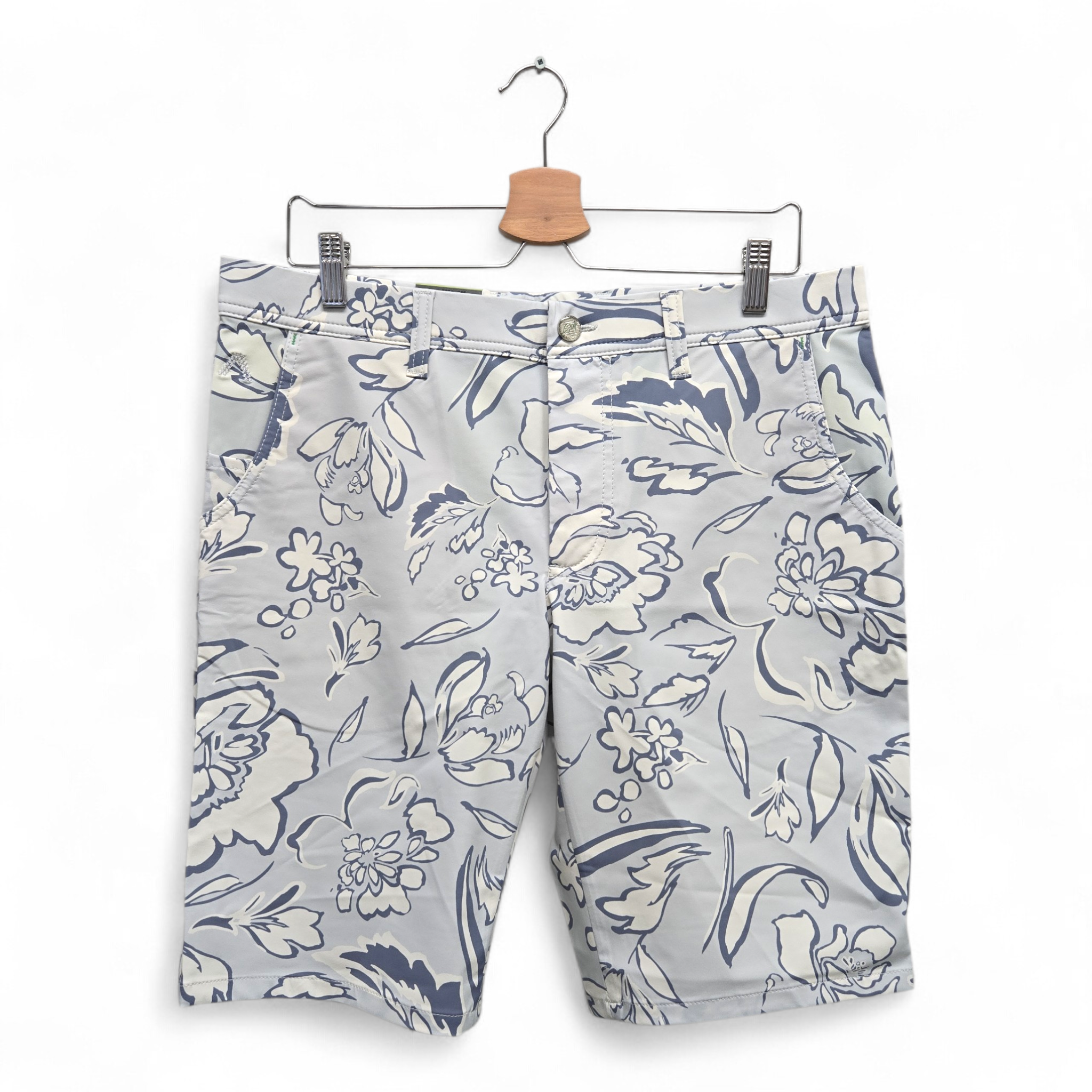 Alberto Men's Earine Floral Regular Fit Golf Shorts Size 34 Multicolor NWT