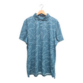 G/Fore Men’s Pencil Tech Pique Abstract Golf Polo Shirt XL Green NWT