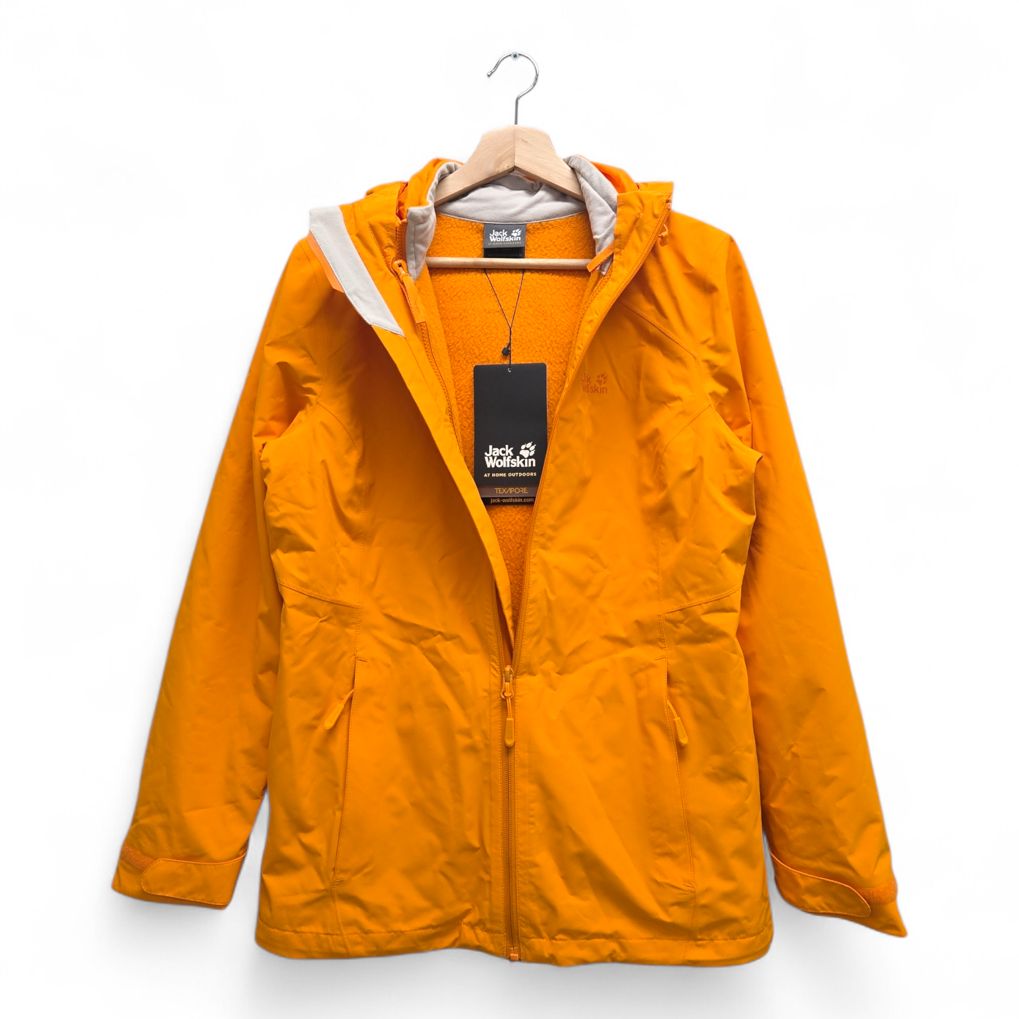 Jack Wolfskin Women’s Norrland 3 in 1 Outerwear Jacket Small Orange NWT