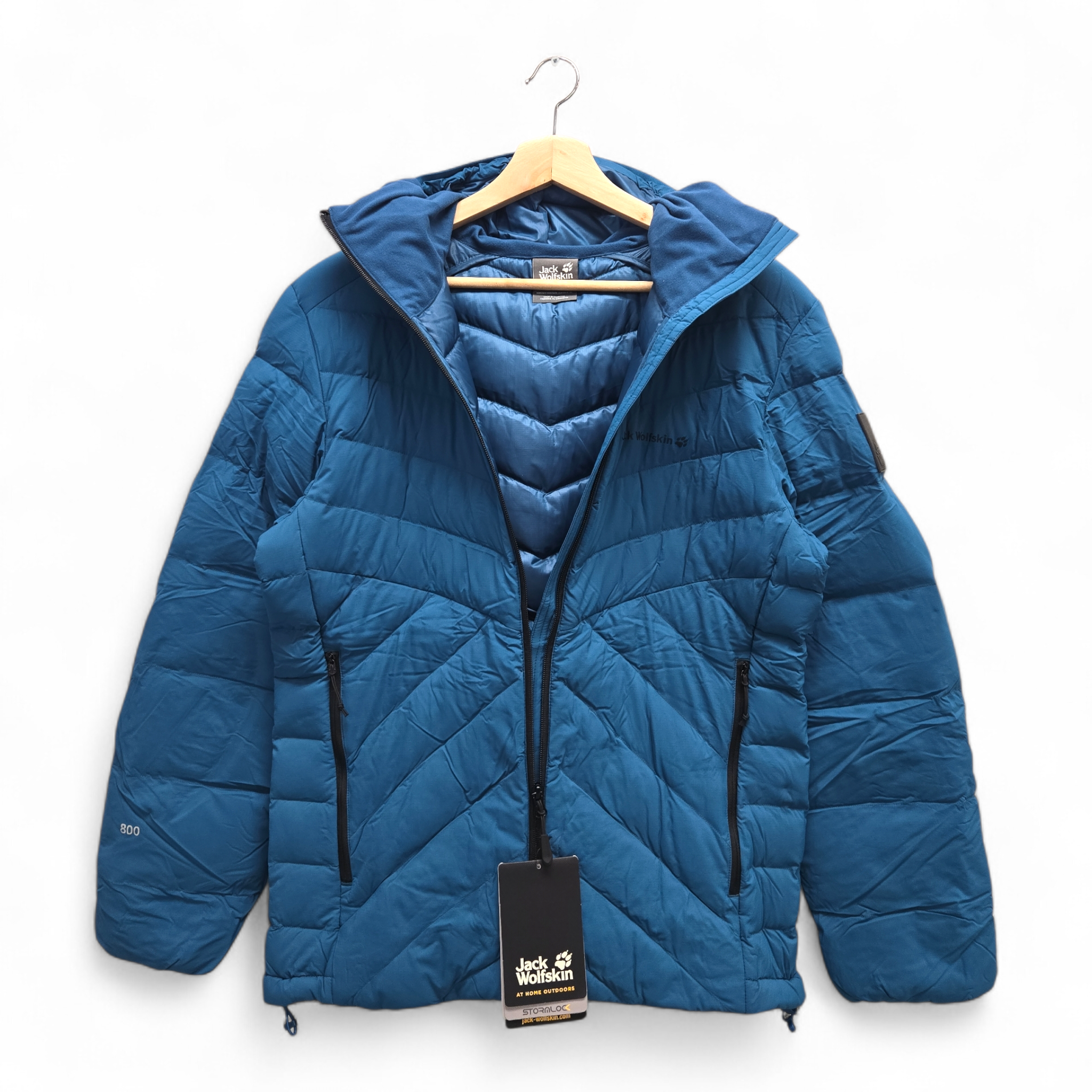 Jack Wolfskin Men’s Athletic Down Jacket Medium Blue NWT