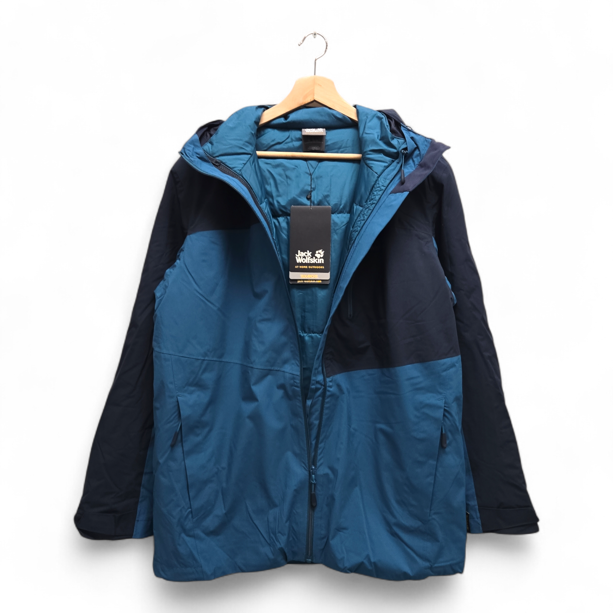 Jack Wolfskin Men's Feldberg 3-in-1 Jacket Medium Blue NWT