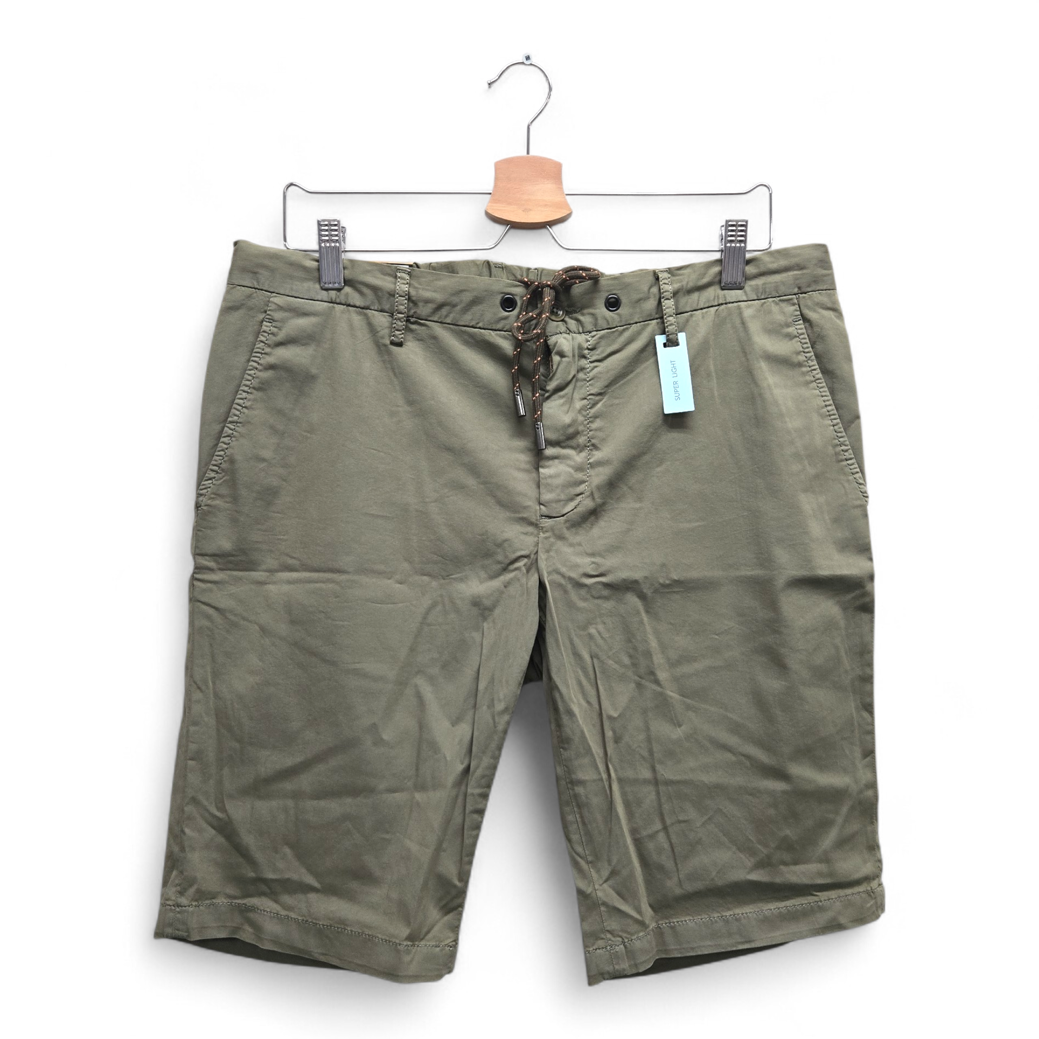 Alberto Men's Jump-K Slim Fit Solid Golf Shorts Size 34 Green NWT