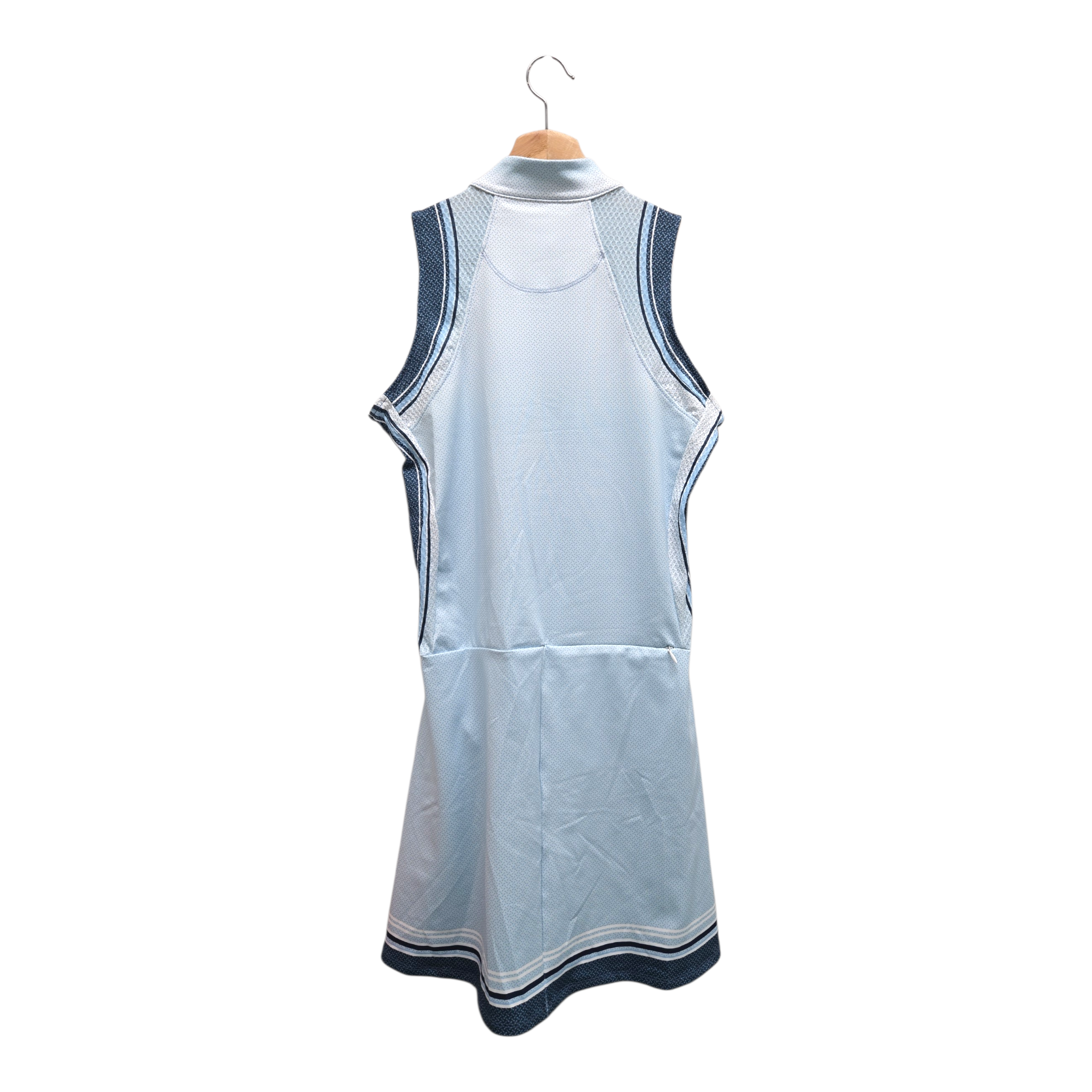 Lucky In Love Women’s Wavelength Sleeveless Golf Dress Small Blue NWT