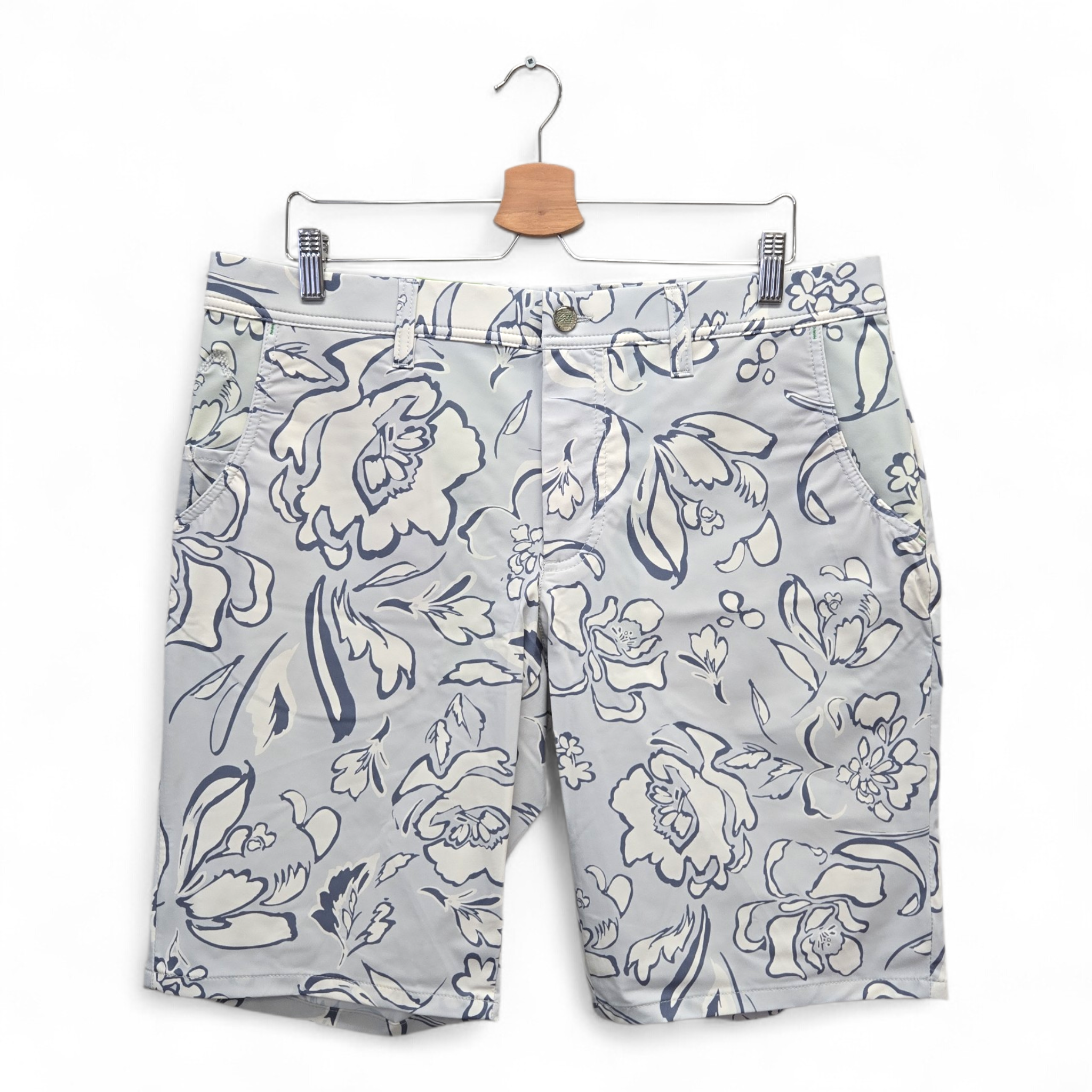 Alberto Men's Earine Floral Regular Fit Golf Shorts Size 36 Multicolor NWT