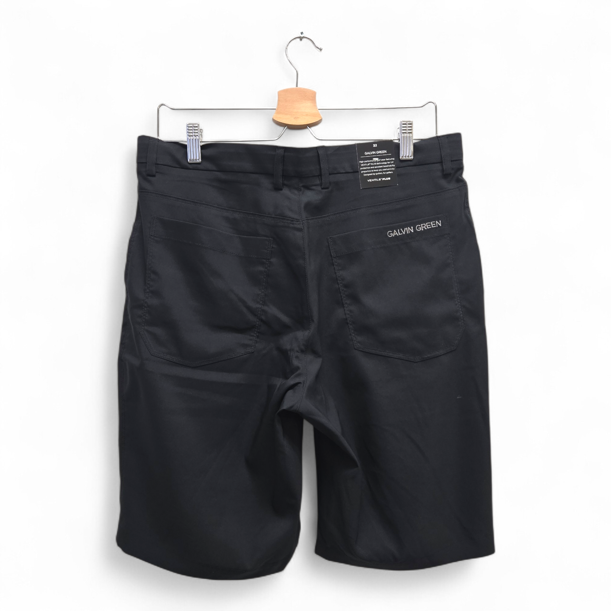 Galvin Green Men's Percy Ventil8 Plus Solid Golf Shorts Size 32 Black NWT