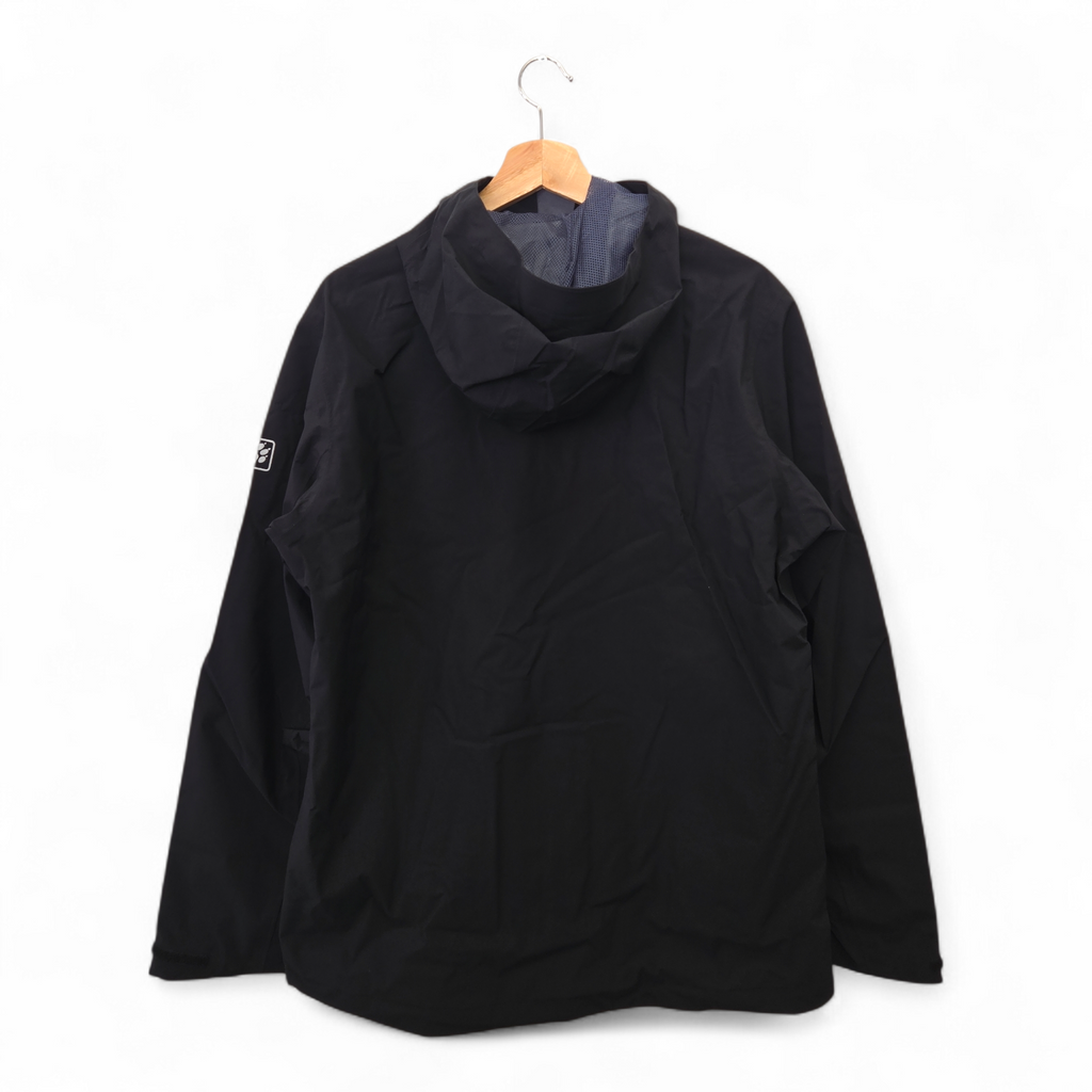 Jack Wolfskin Men’s JWP Shell Waterproof Jacket Medium Black NWT