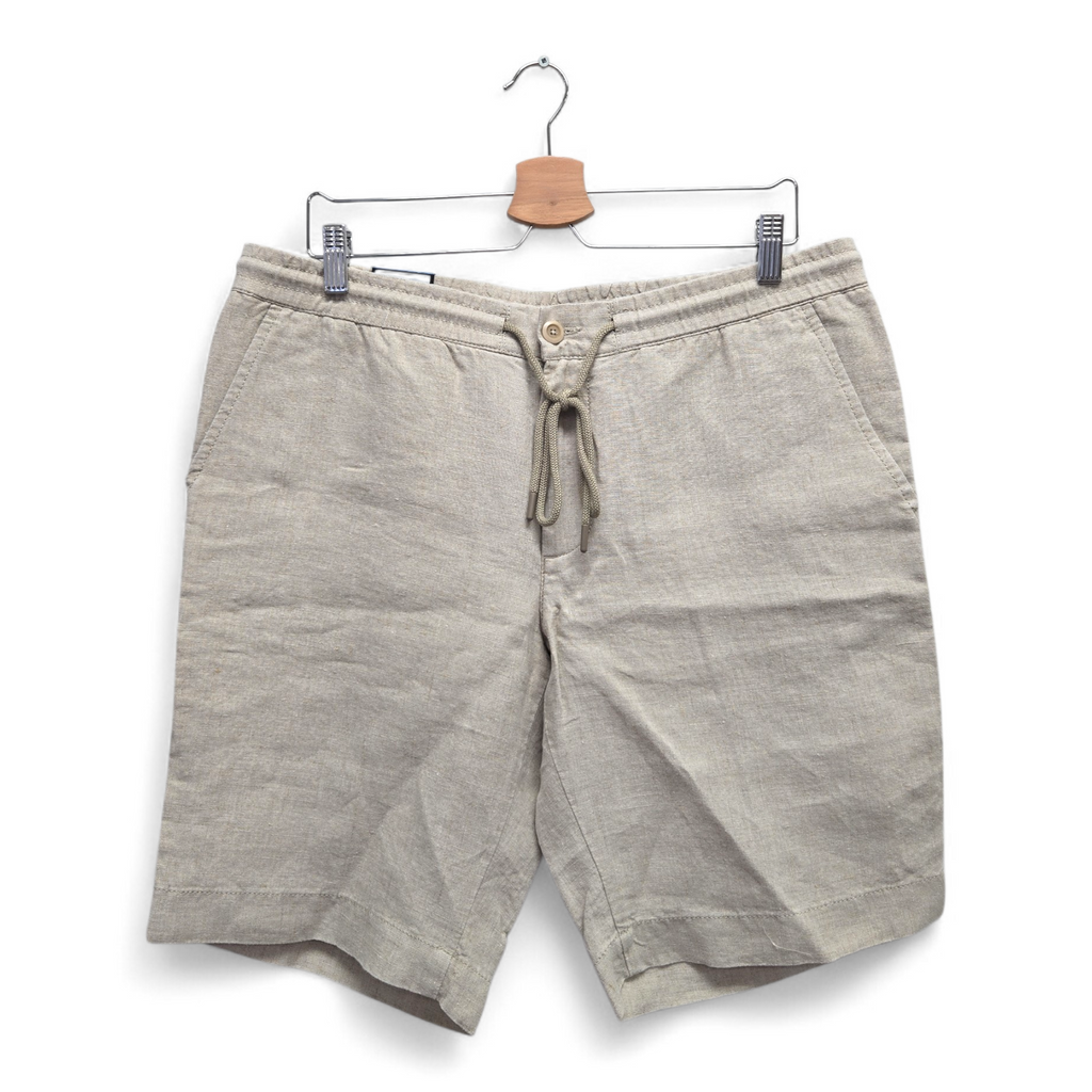 Alberto Men's House-K Tapered Fit Solid Golf Shorts Size 36 Beige NWT