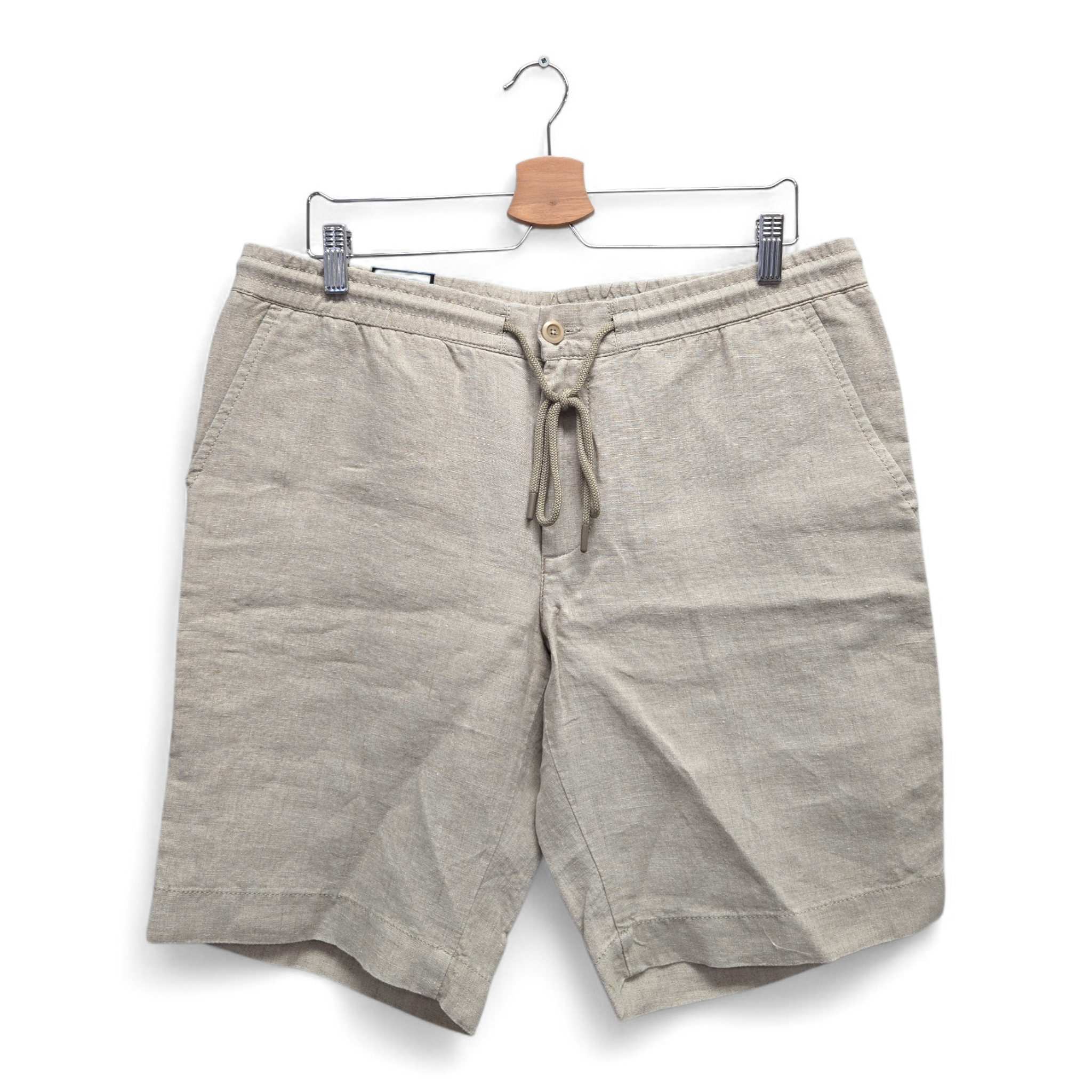 Alberto Men's House-K Tapered Fit Solid Golf Shorts Size 36 Beige NWT
