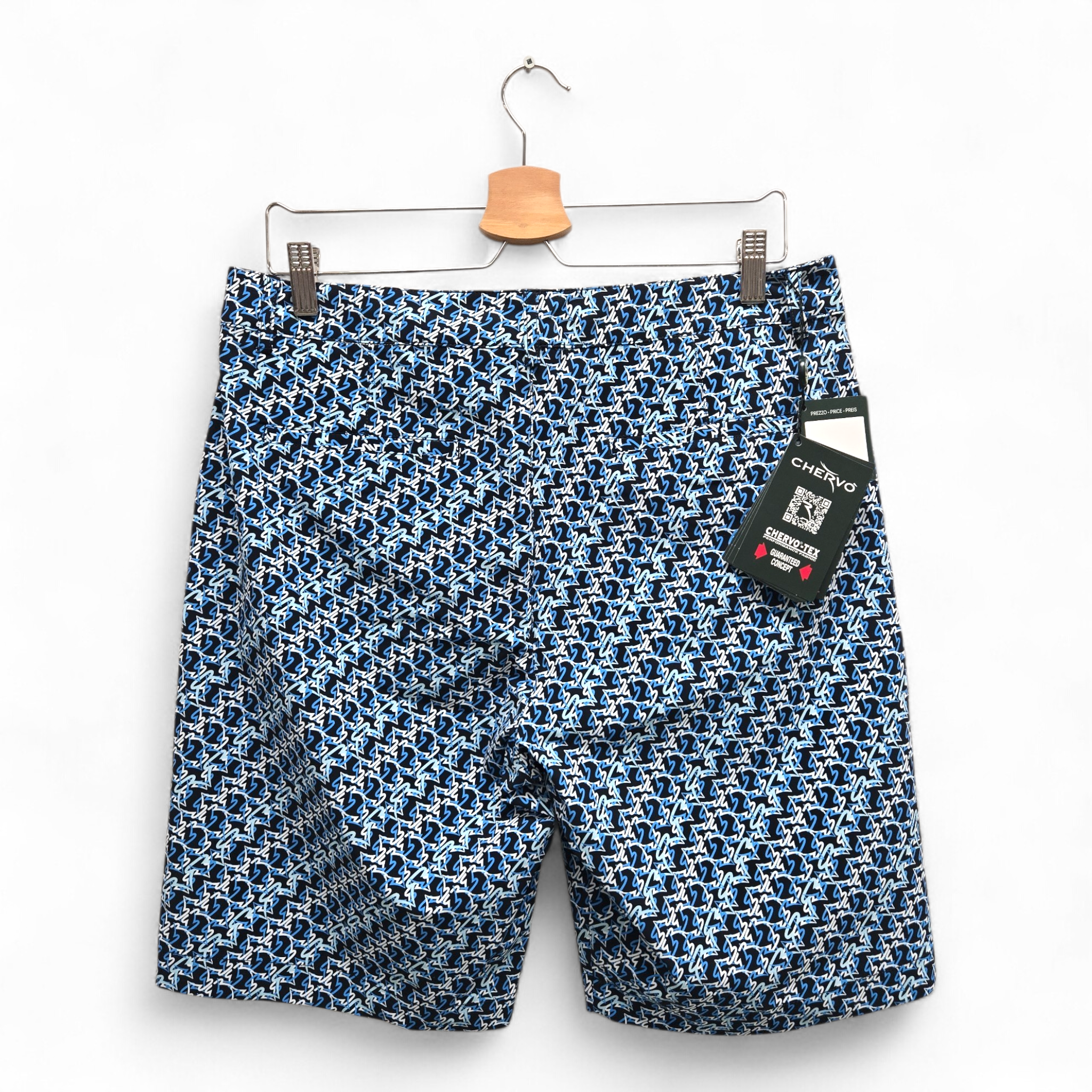 Chervo Men's Bermuda Globe 171E Golf Shorts Size 34 Multicolor NWT