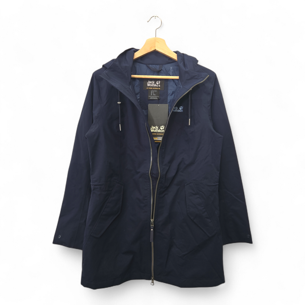 Jack Wolfskin Women’s Dakar Parka Outerwear Jacket Small Navy Performance NWT