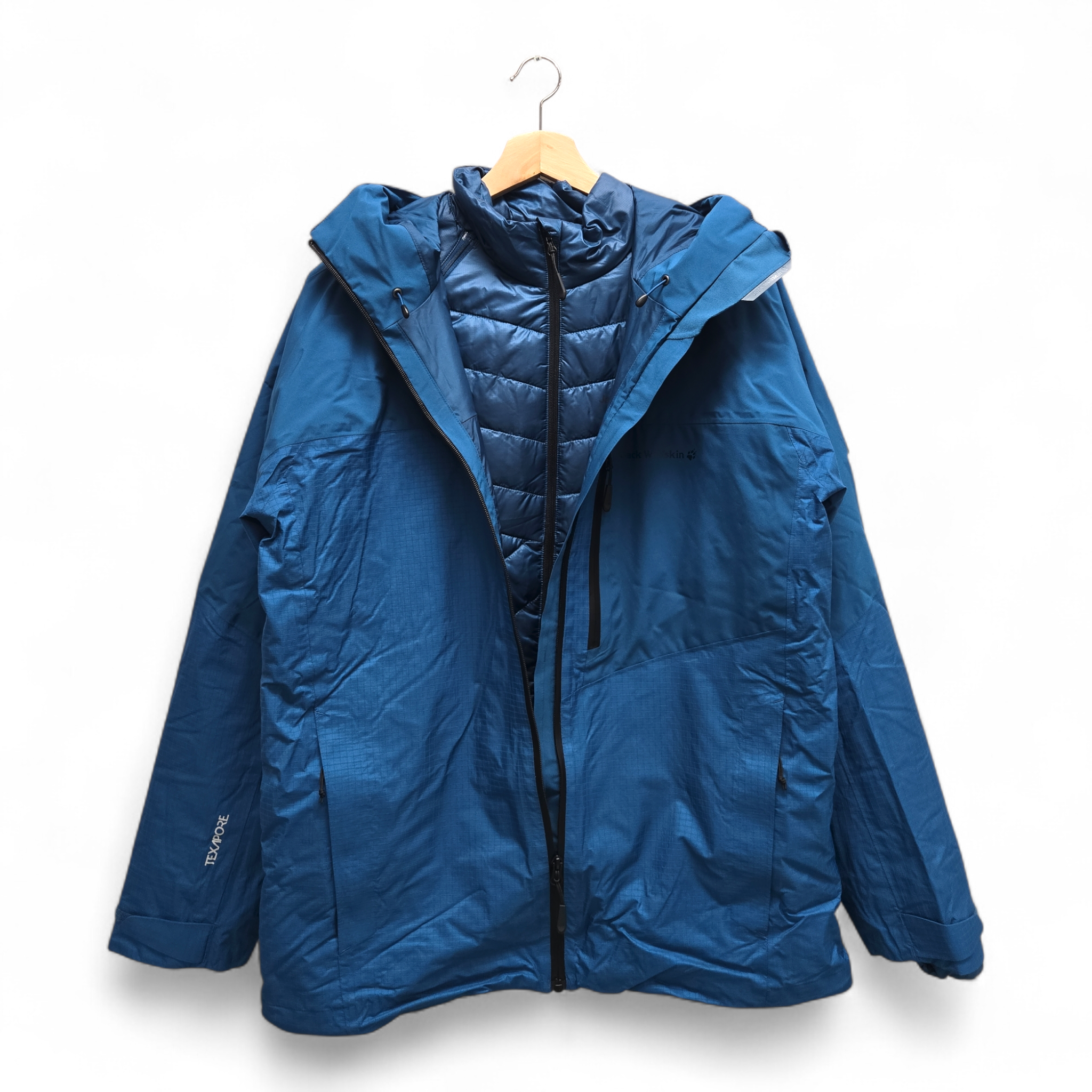 Jack Wolfskin Men's Athletic 5-in-1 Winter Jacket Medium Blue NWT