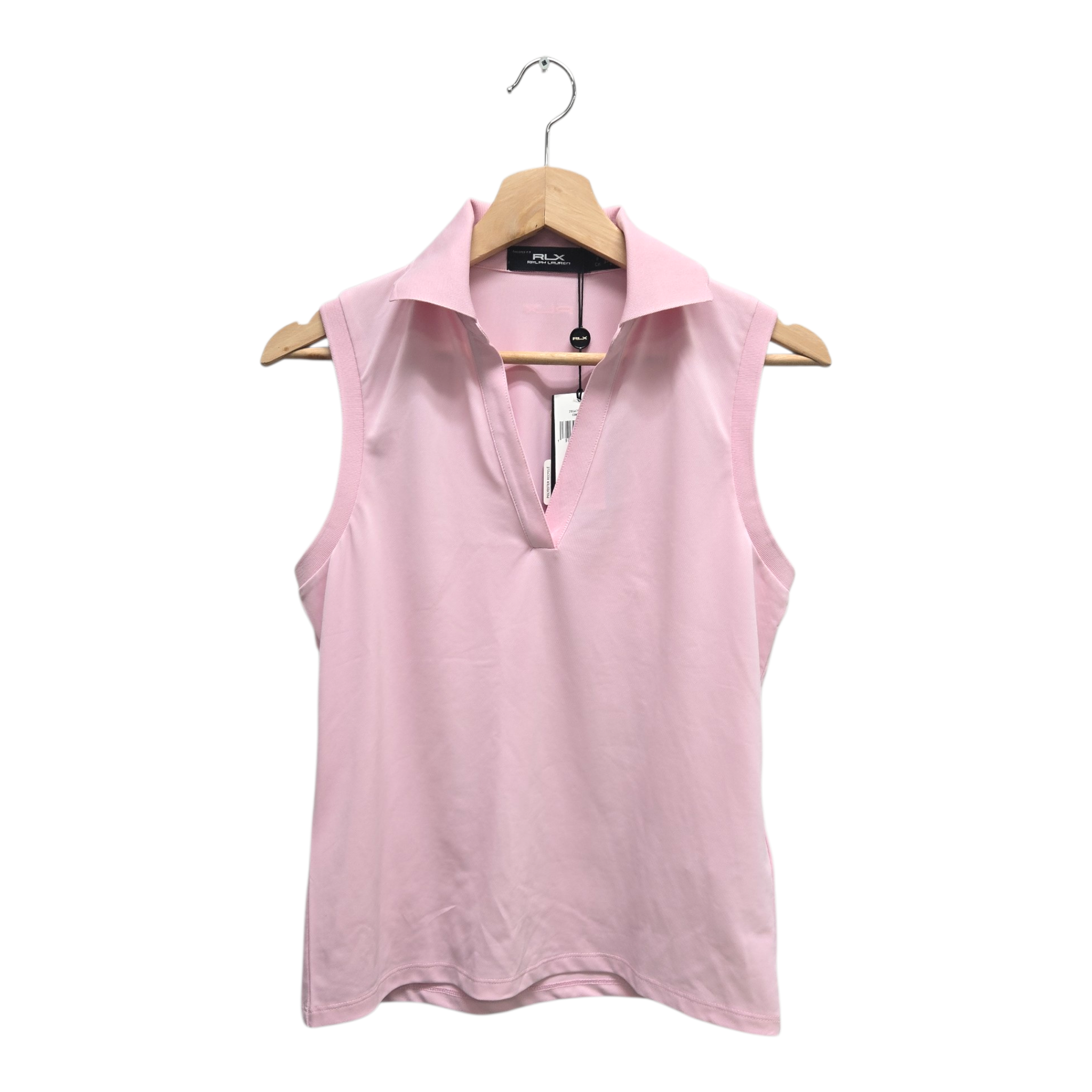 Ralph Lauren RLX Women’s Tailored Fit Solid Sleeveless Golf Shirt Small Pink NWT