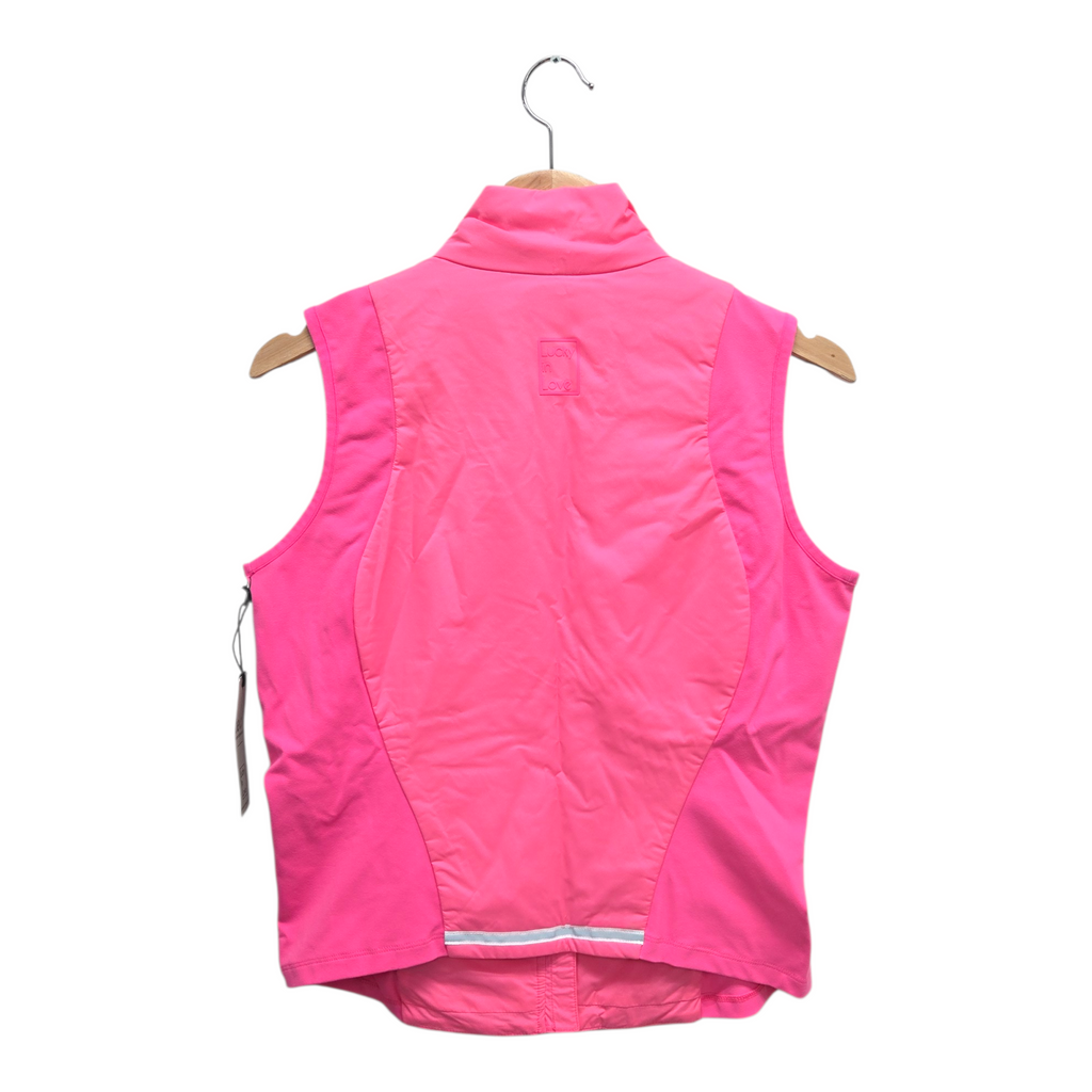 Lucky In Love Women’s The Best Solid Golf Vest Small Pink NWT