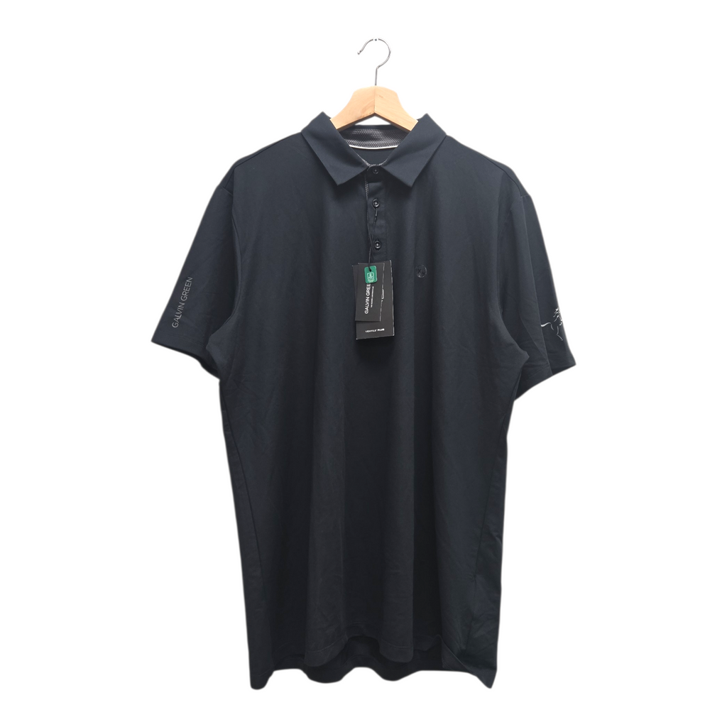 Galvin Green Men’s Milan V8+ Solid Golf Polo Shirt XL Black NWT