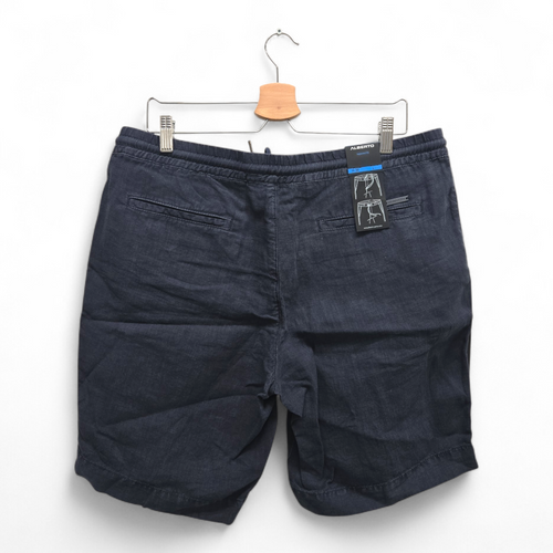 Alberto Men's House-K Tapered Fit Solid Golf Shorts Size 36 Navy NWT