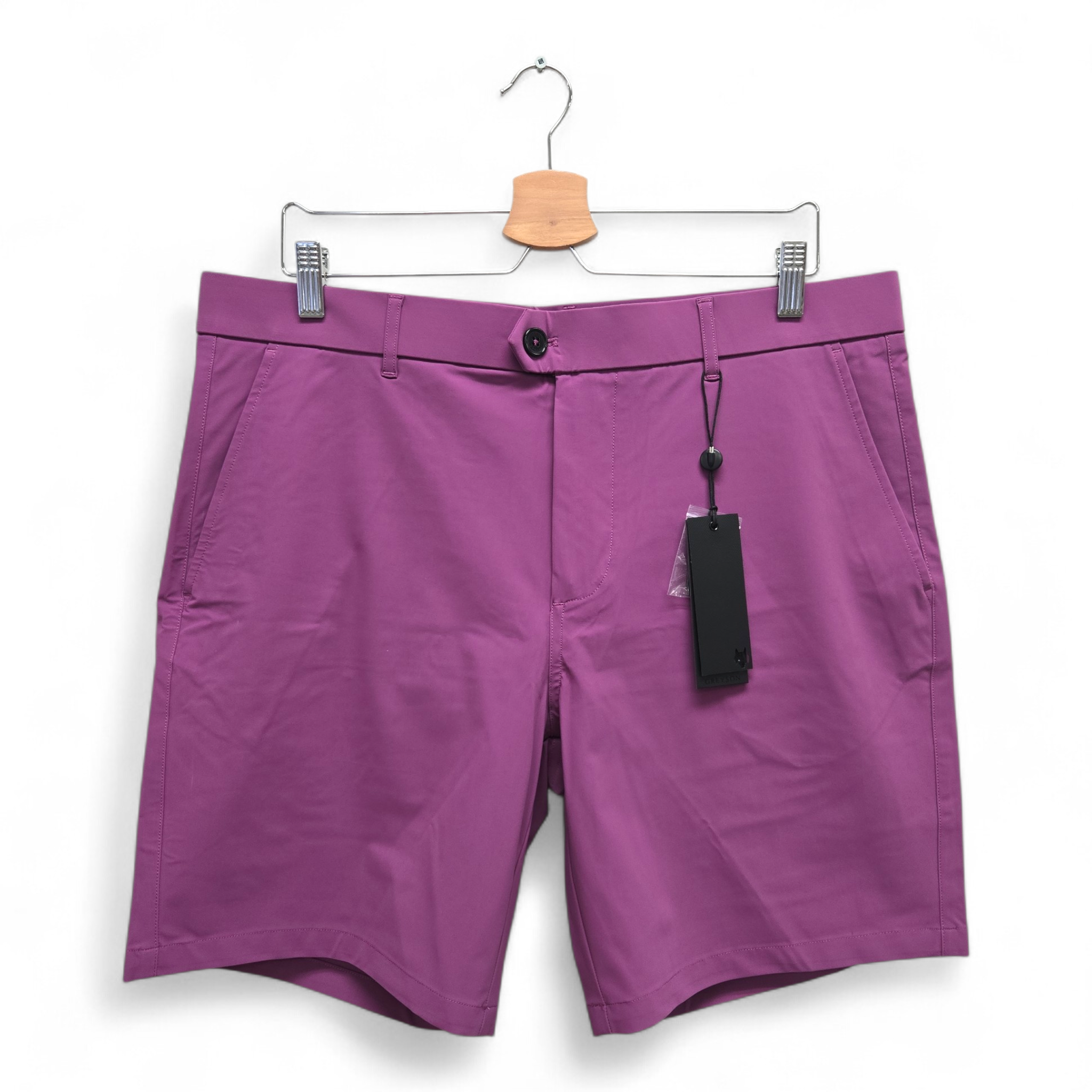 Greyson Men's Montauk Performance Solid Golf Shorts Size 36 Purple NWT
