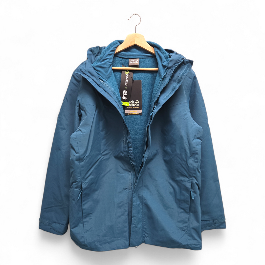 Jack Wolfskin Men’s Altenberg 3-in-1 Winter Jacket Medium Blue NWT