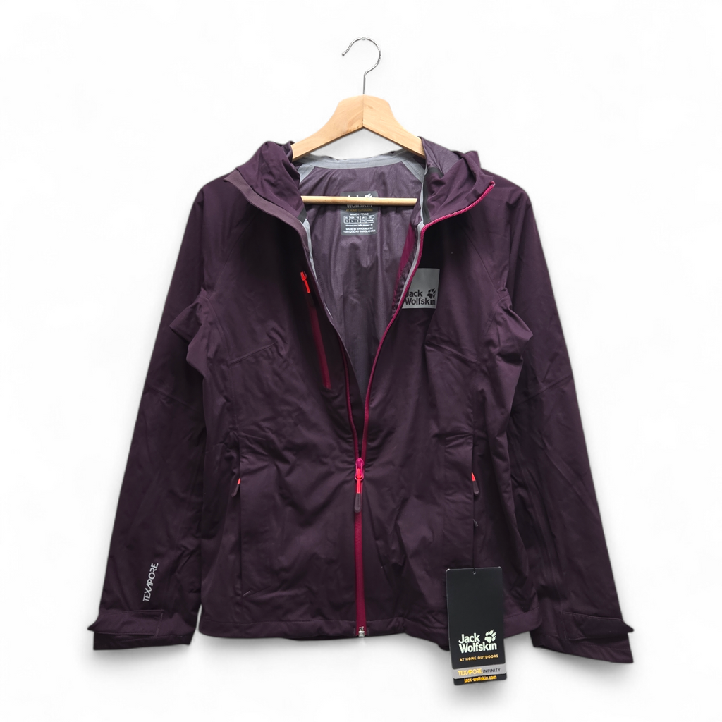 Jack Wolfskin Women’s Eagle Peak 3L Jacket Small Purple NWT