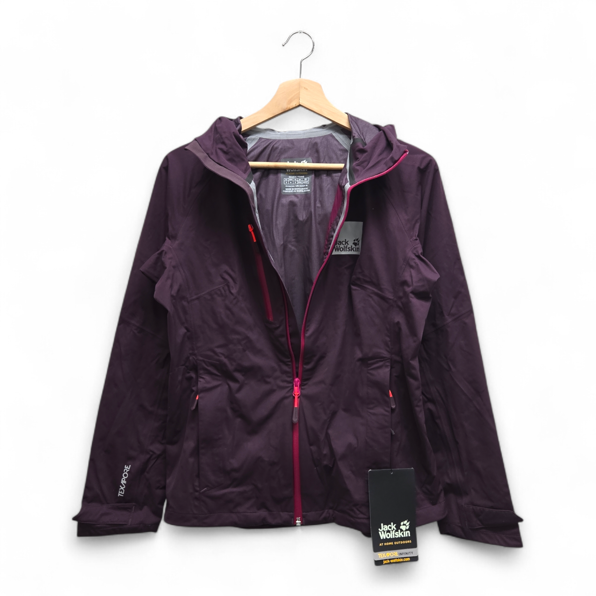 Jack Wolfskin Women’s Eagle Peak 3L Jacket Small Purple NWT