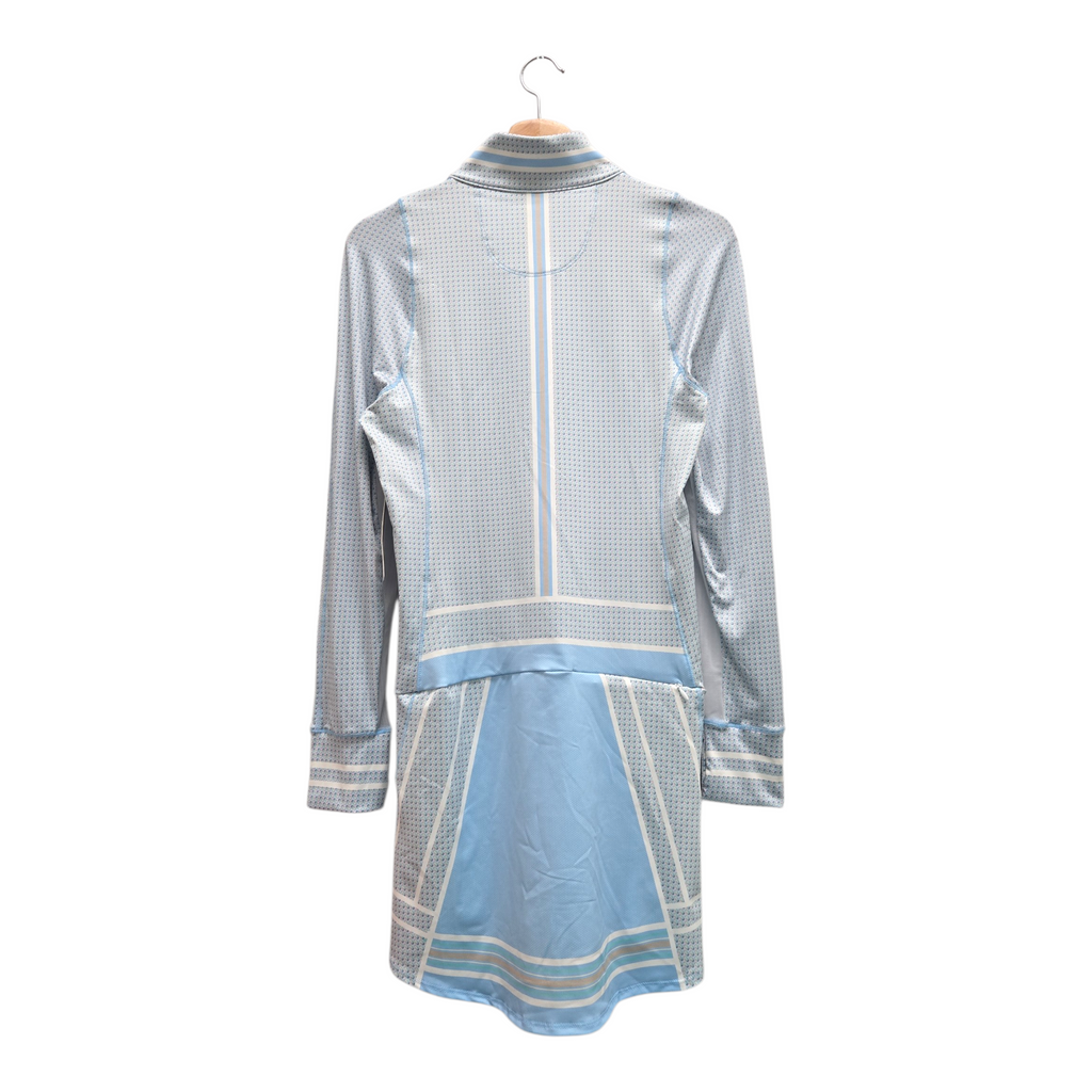 Lucky In Love Women’s Venitian Tile Long Sleeve Golf Dress Small Multicolor NWT