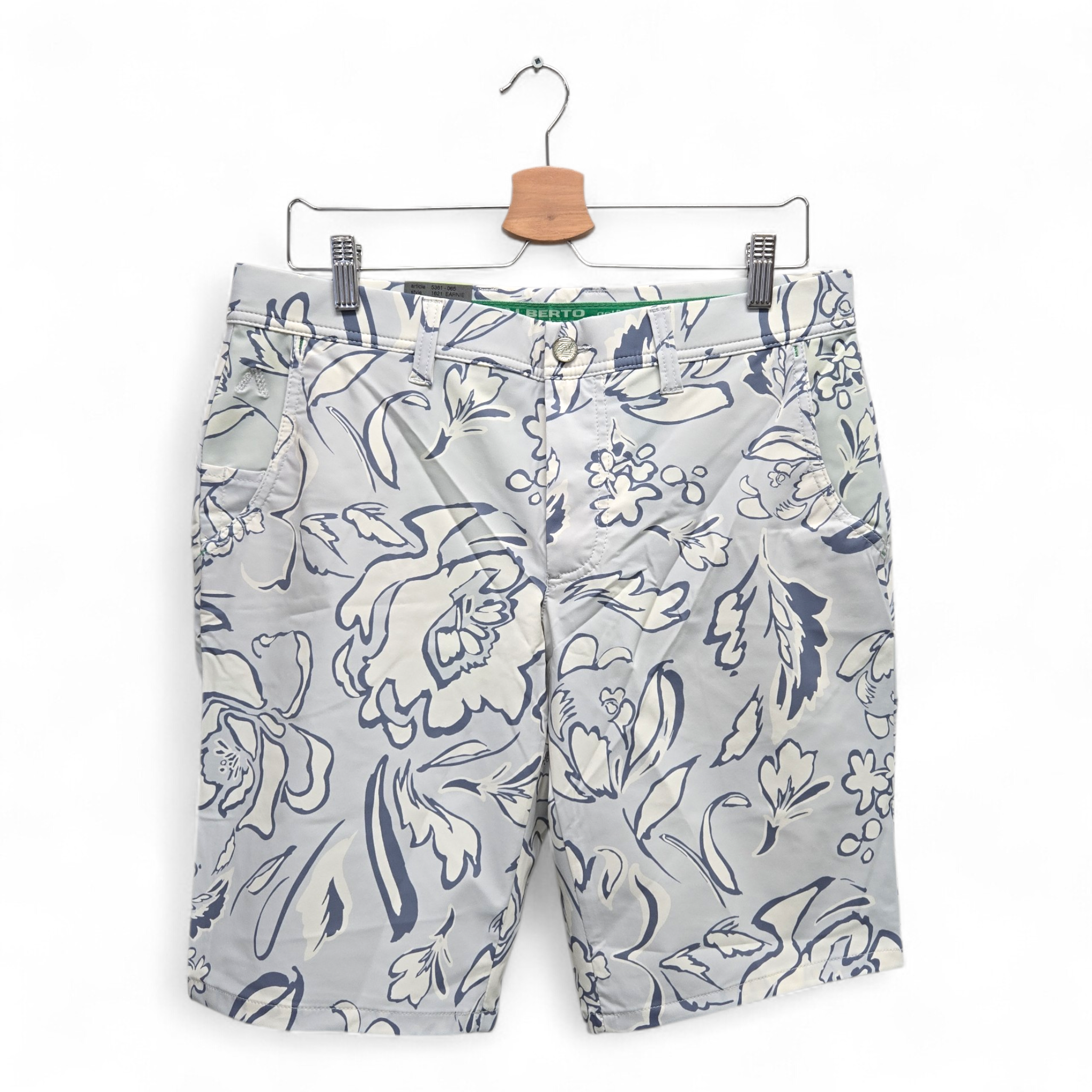 Alberto Men's Earine Floral Regular Fit Golf Shorts Size 33 Multicolor NWT