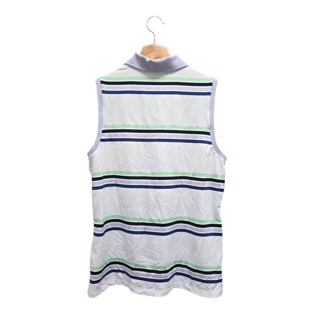 Ralph Lauren RLX Women’s Striped Sleeveless Golf Shirt Medium Multicolor NWT