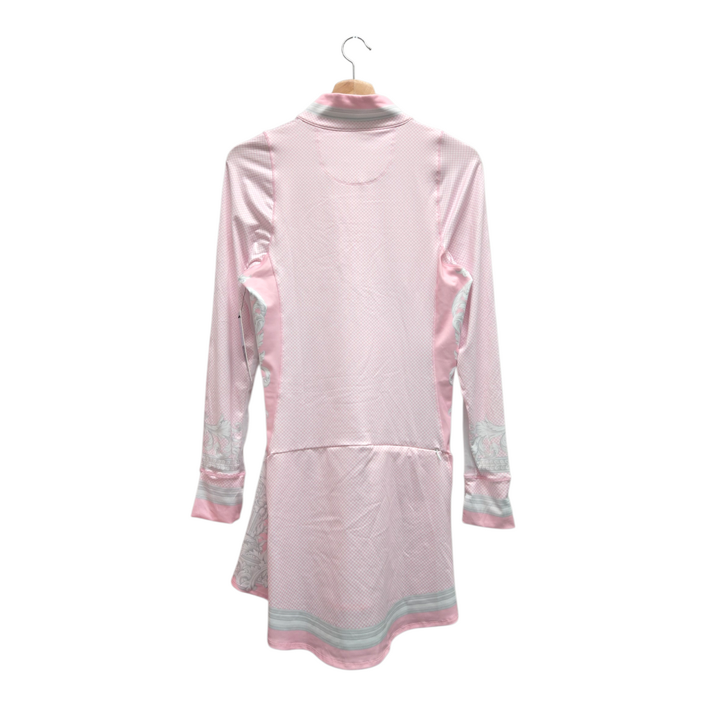 Lucky In Love Women’s Peony Piazza Long Sleeve Golf Dress Small Multicolor NWT