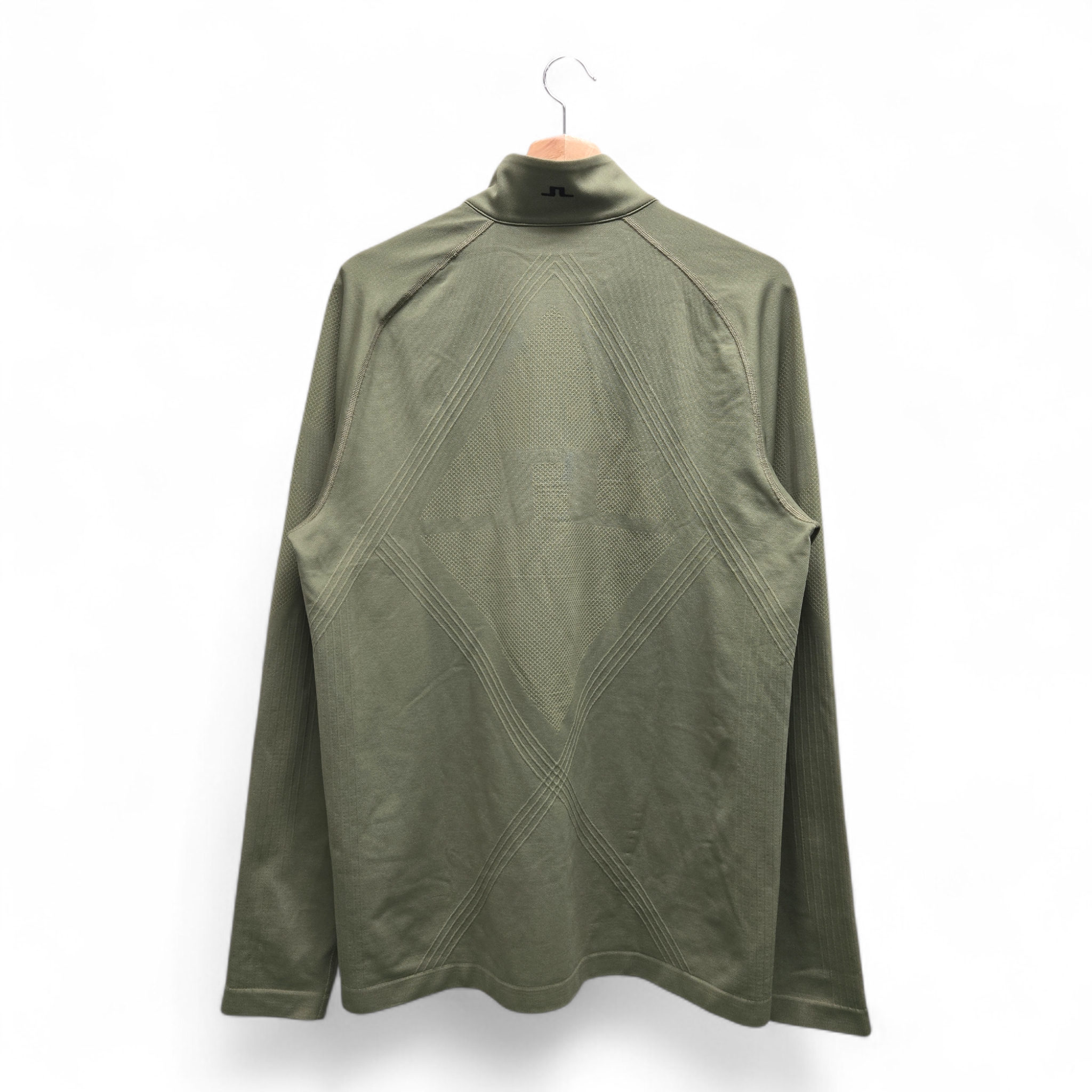 J.Lindeberg Men’s Fay Seamless Golf Pullover Large Green Performance NWT