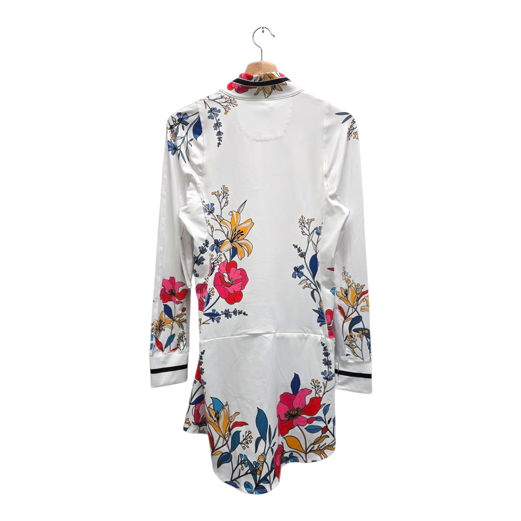 Lucky In Love Women’s Lucky Bloom Long Sleeve Golf Dress Small Multicolor NWT