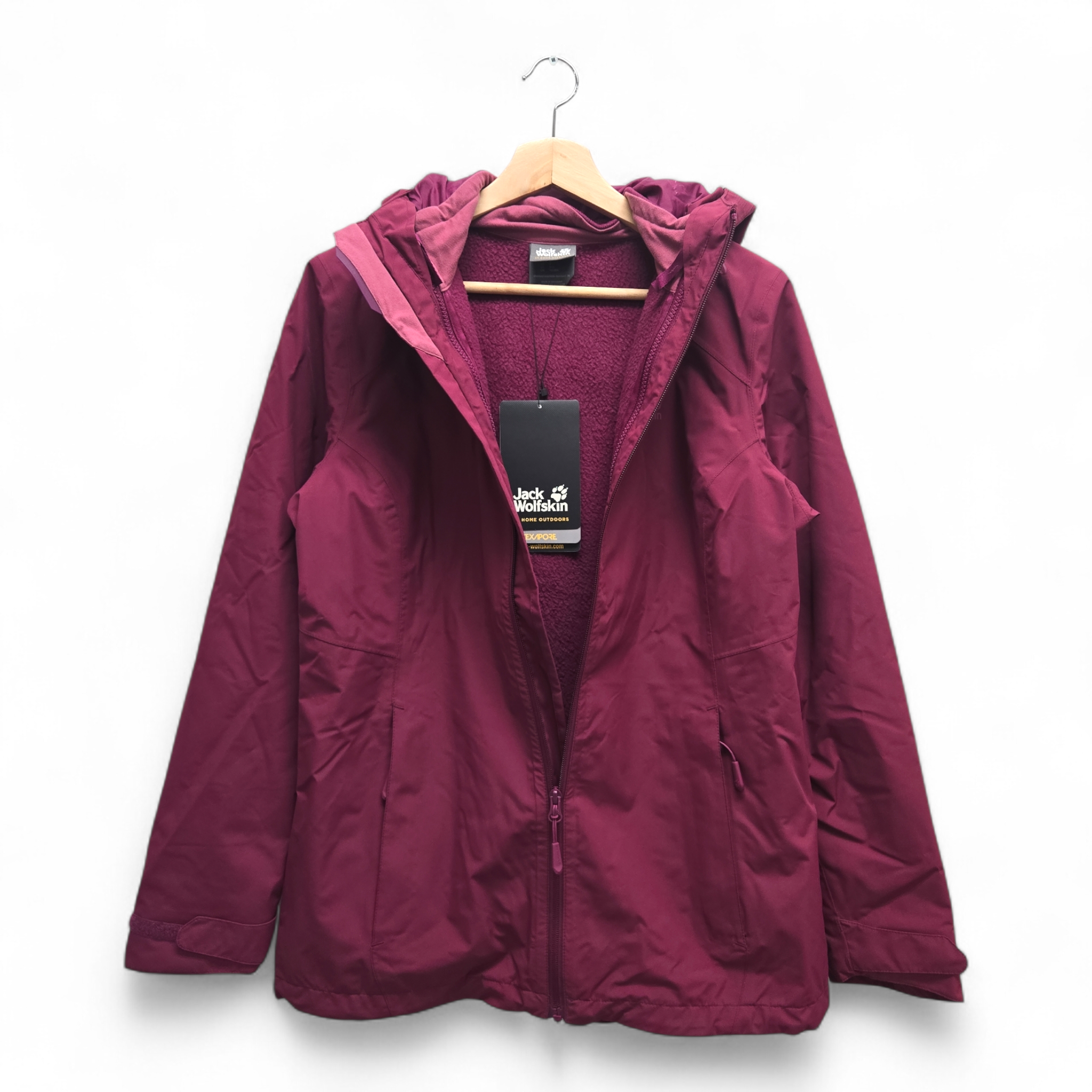 Jack Wolfskin Women’s Norrland 3 in 1 Outerwear Jacket Small Purple NWT