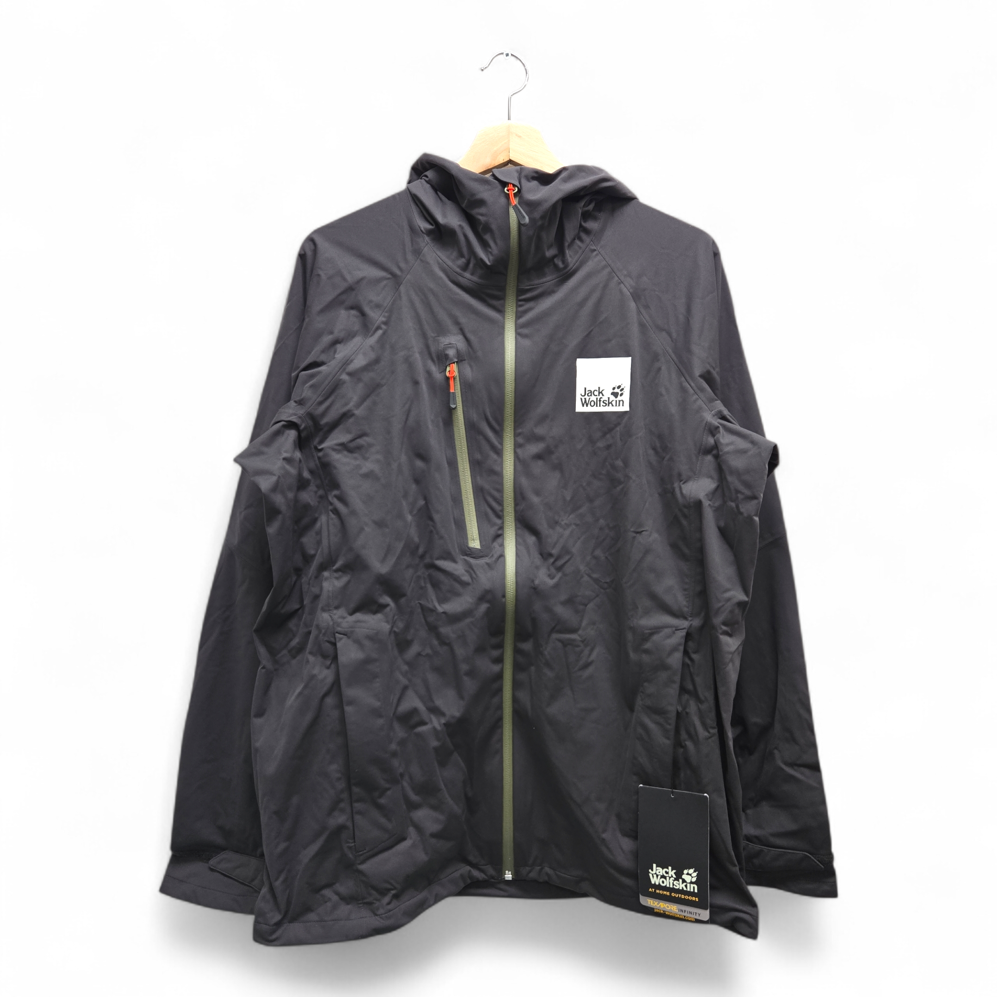 Jack Wolfskin Men’s Taped 3L Eagle Peak Jacket Medium Gray NWT