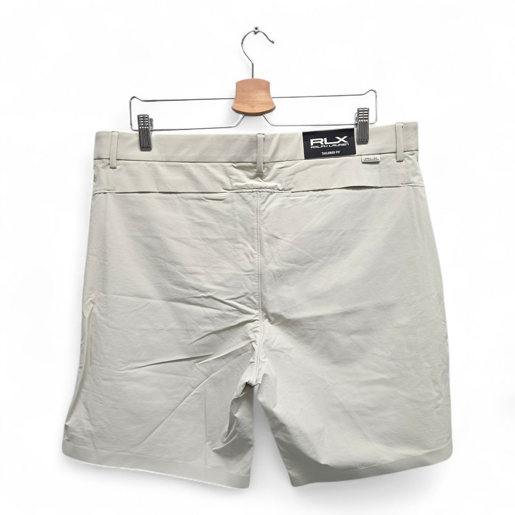 Ralph Lauren RLX Men's Tailored Fit Solid Golf Shorts Size 36 Beige NWT