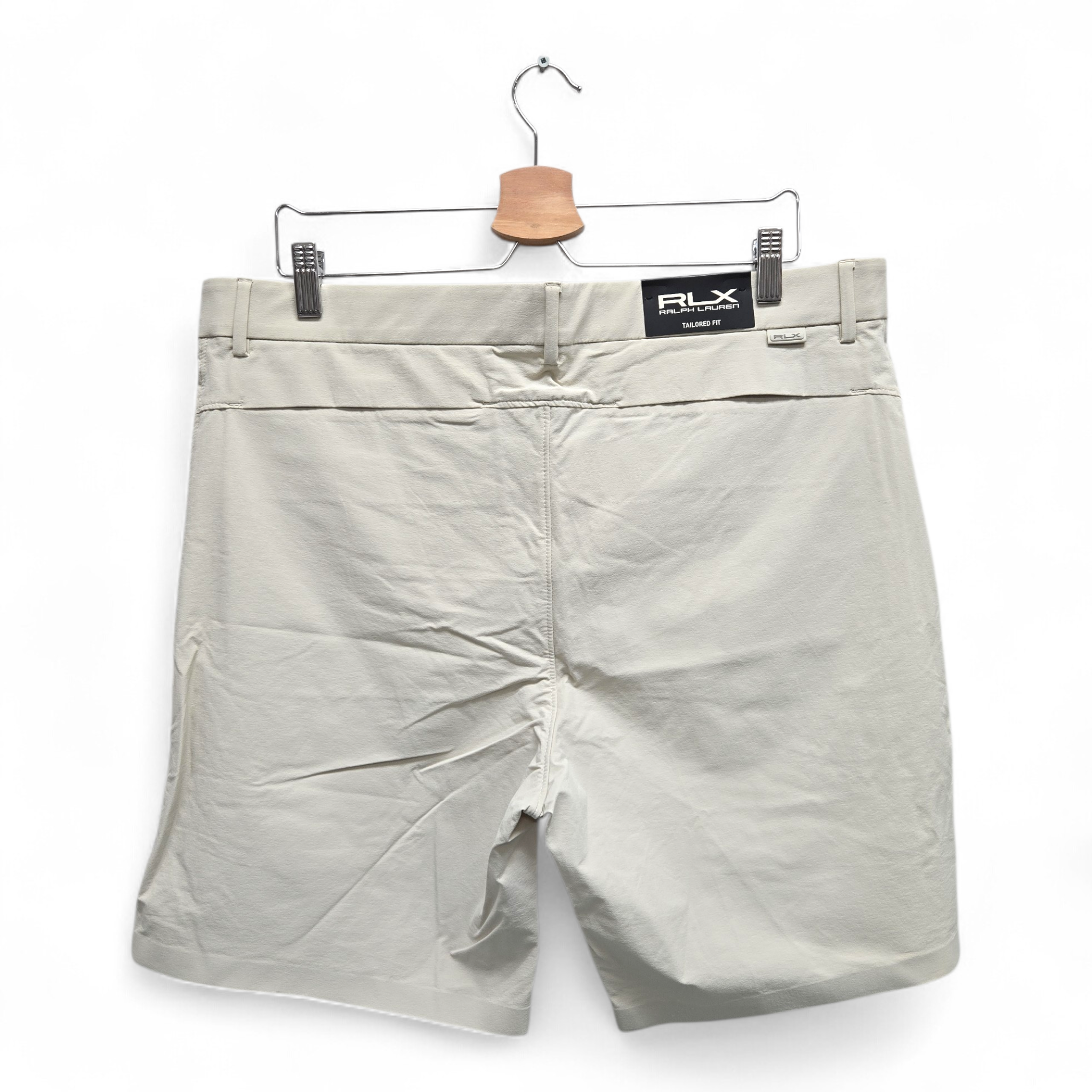 Ralph Lauren RLX Men's Tailored Fit Solid Golf Shorts Size 36 Beige NWT