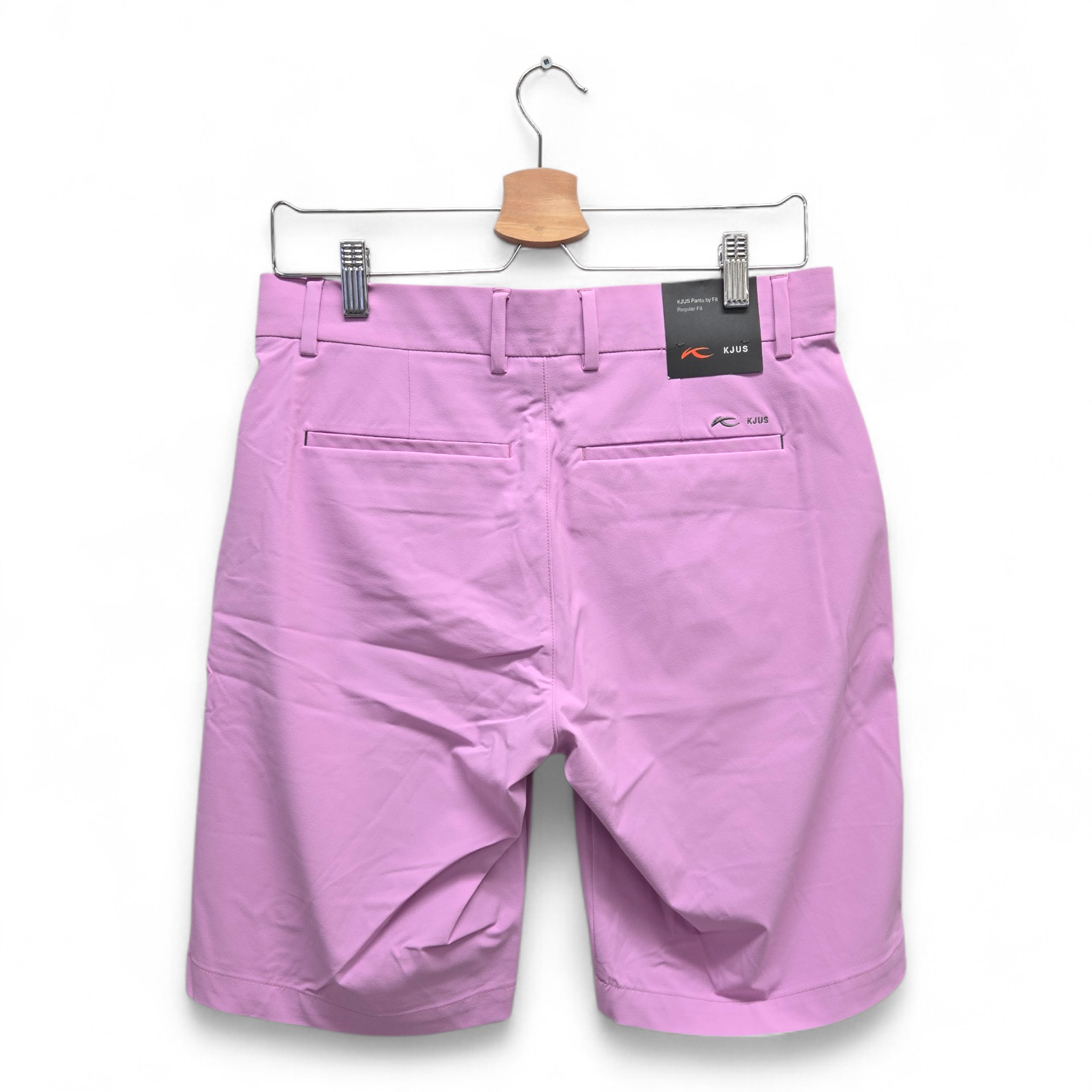 Kjus Men's Iver Regular Fit Solid Golf Shorts Size 32 Purple NWT