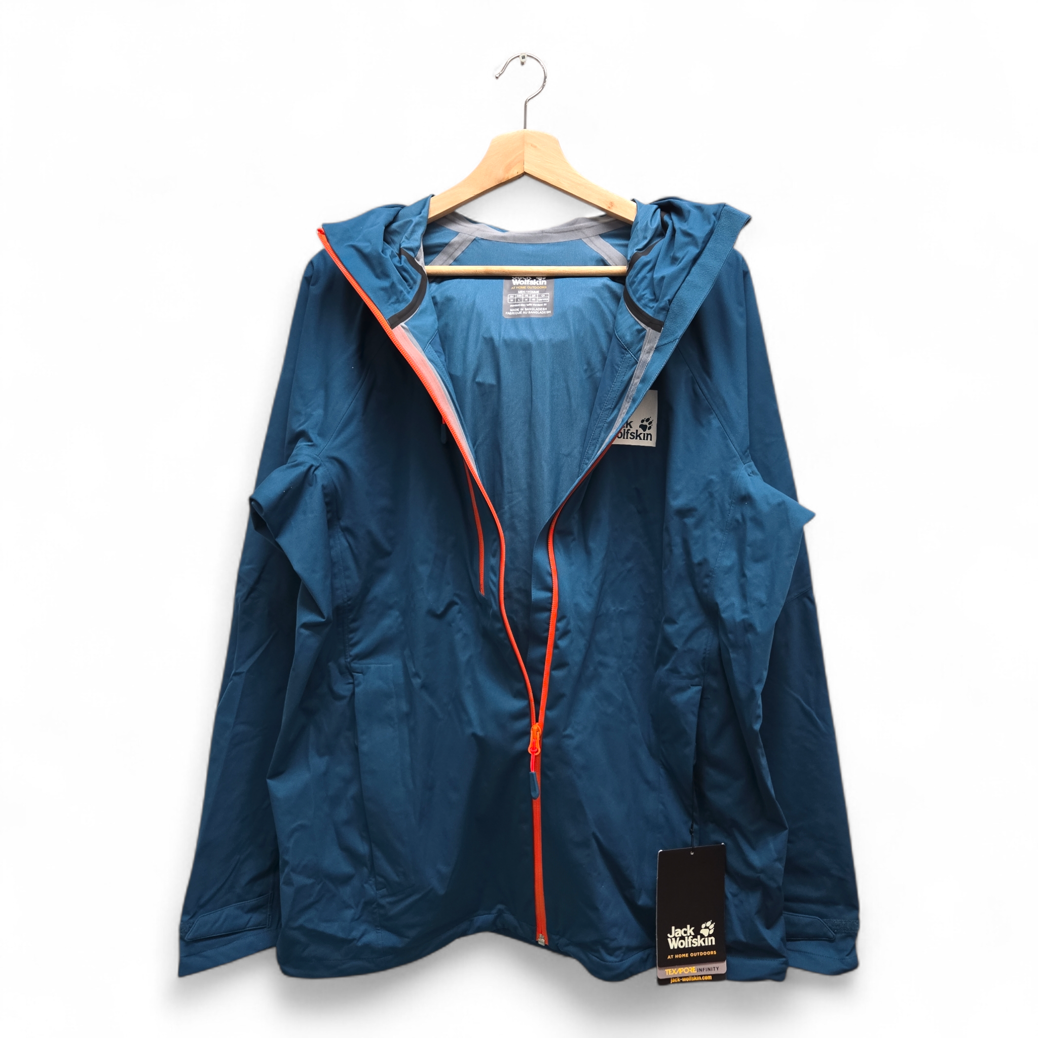 Jack Wolfskin Men’s Taped 3L Eagle Peak Jacket Medium Blue NWT